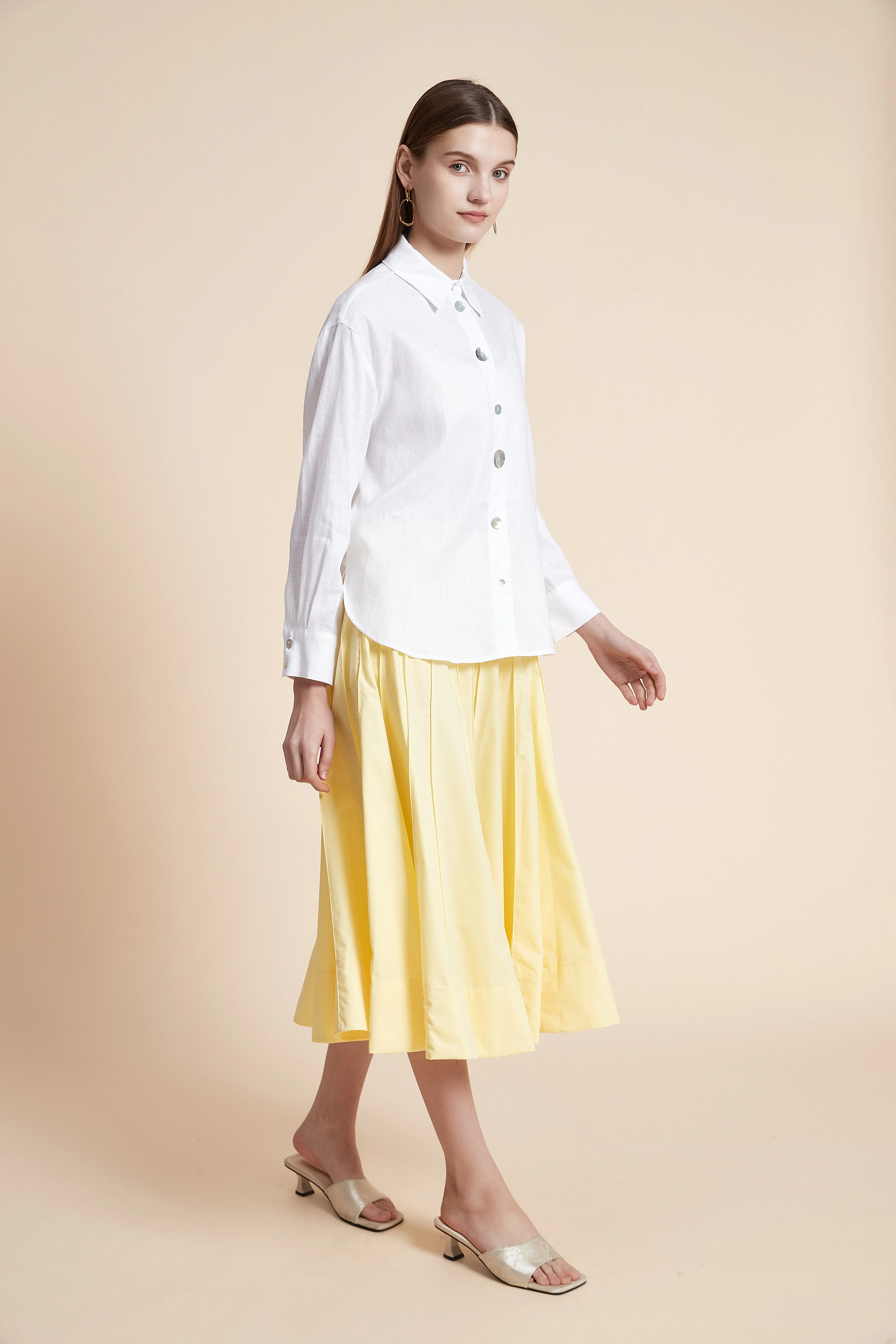 Solid Midi Skirt - Image 9