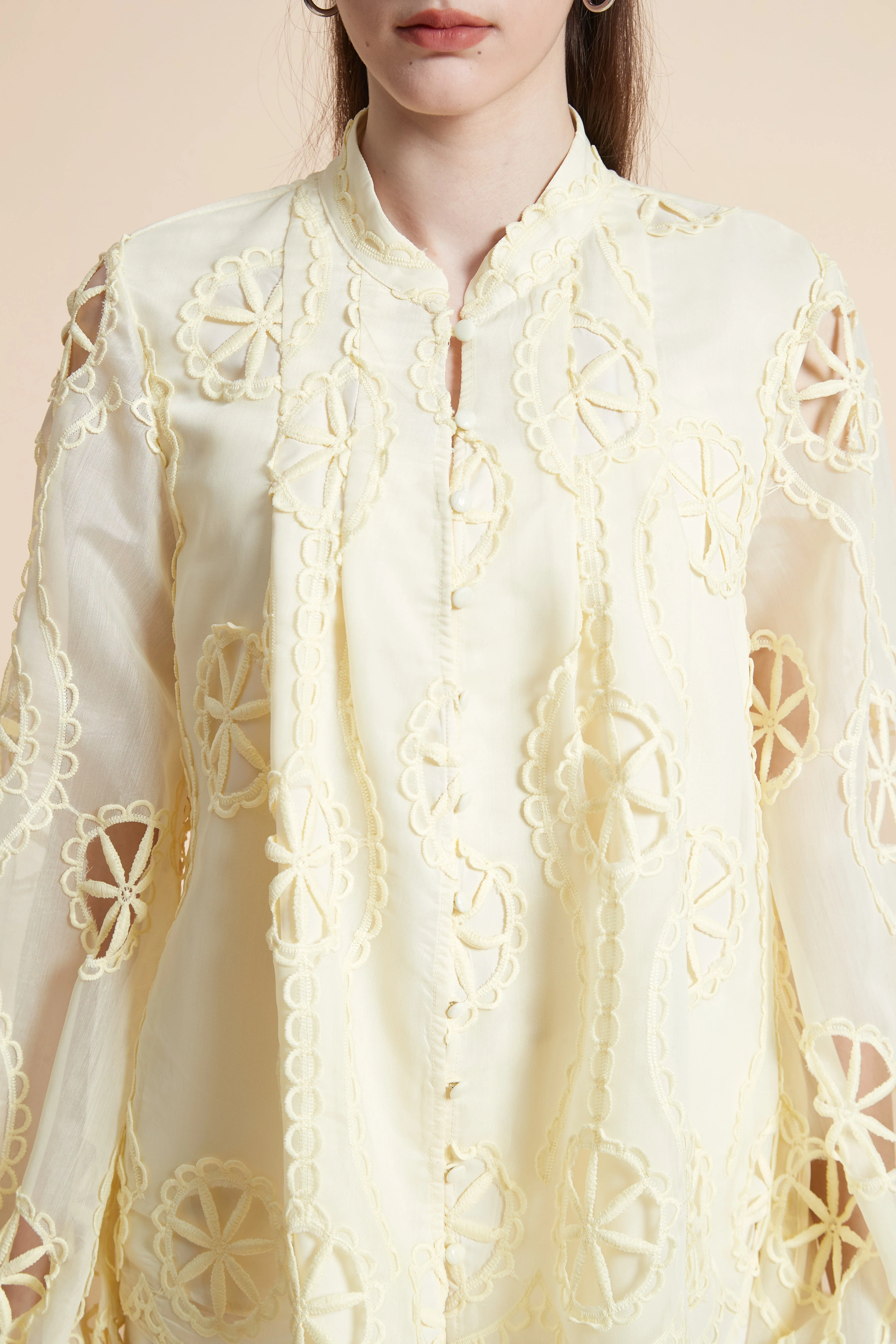 Embroidered Long Sleeve Blouse - Image 5