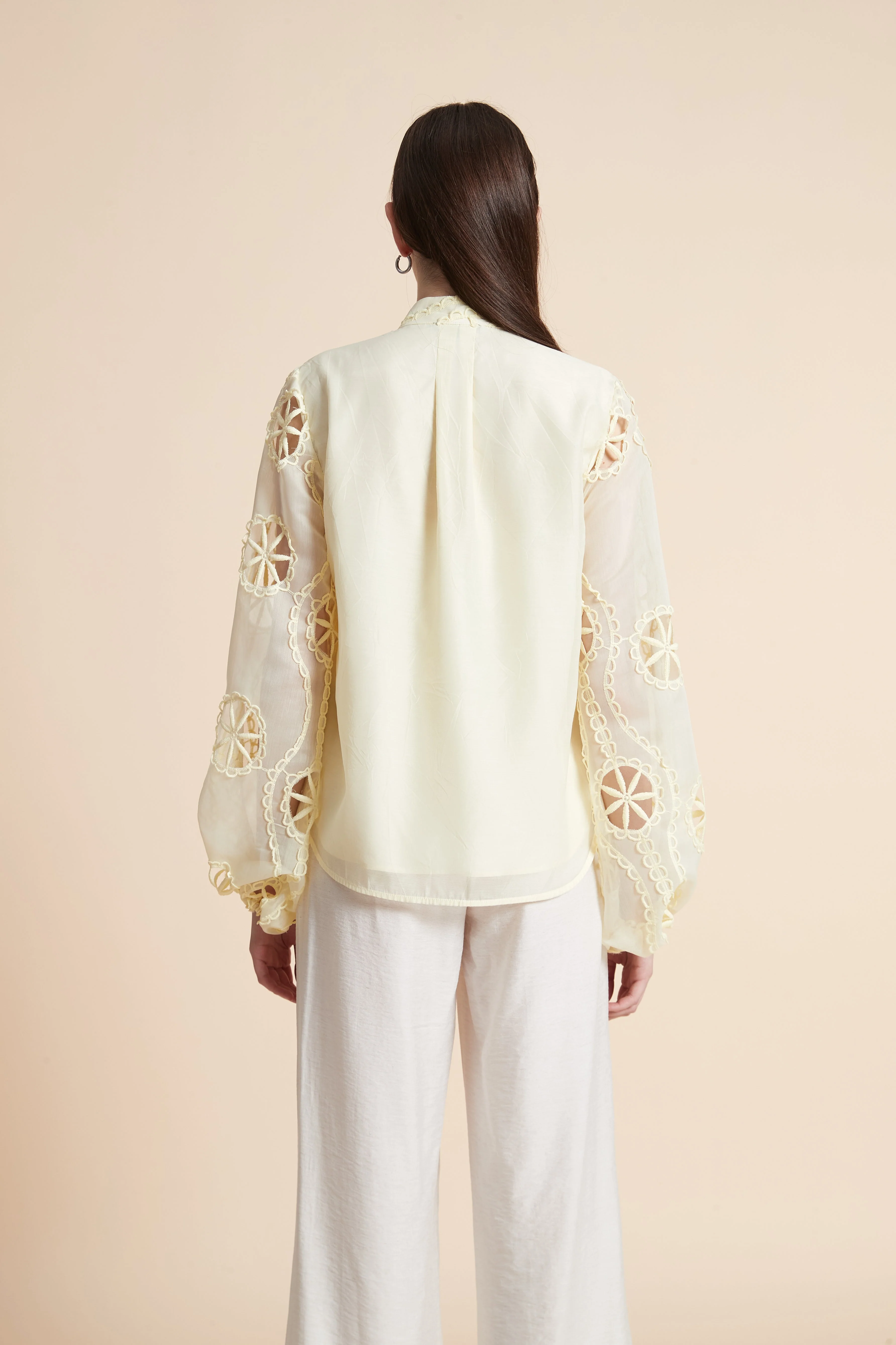 Embroidered Long Sleeve Blouse - Image 7