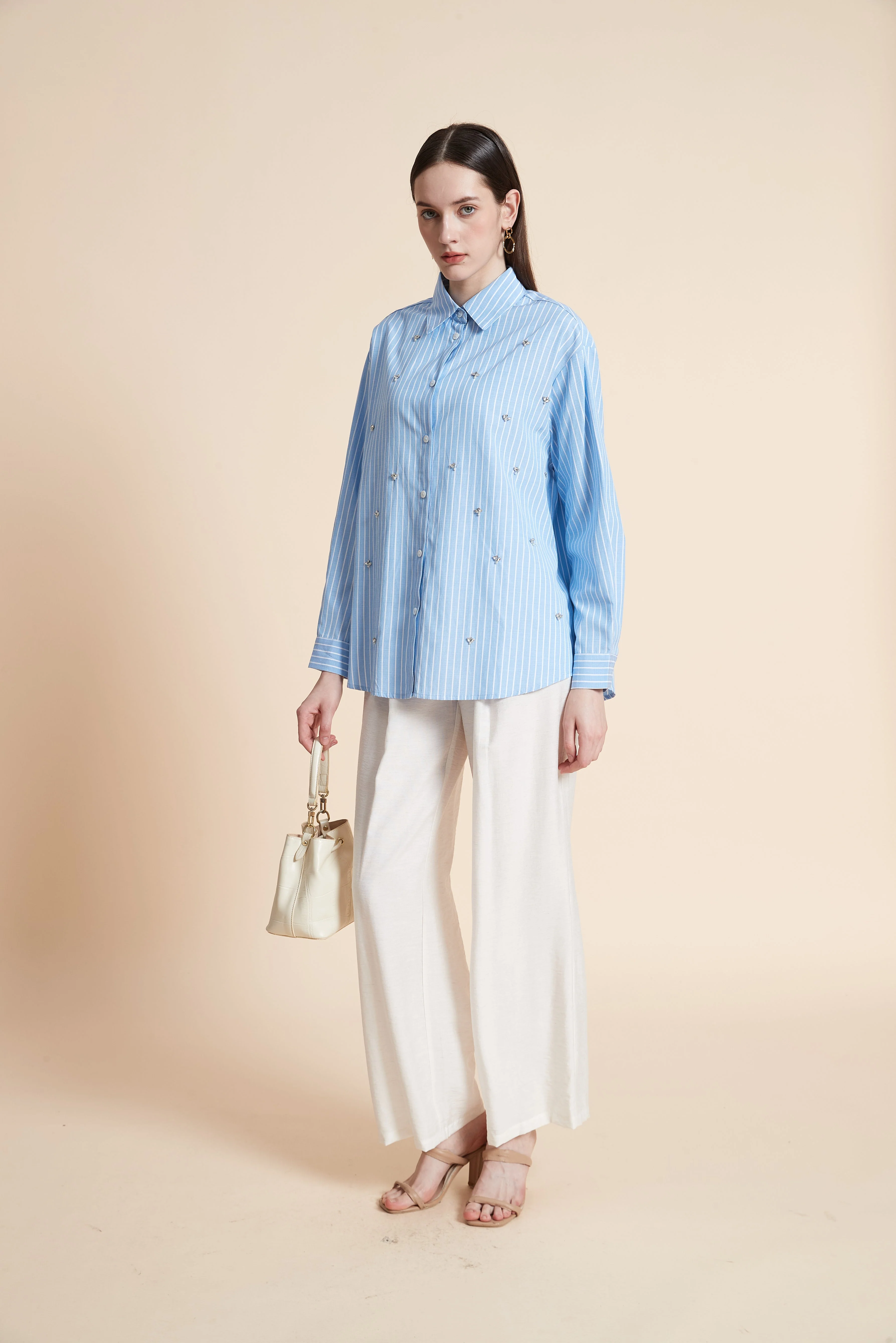 Plain Long Sleeve Shirt - Image 4
