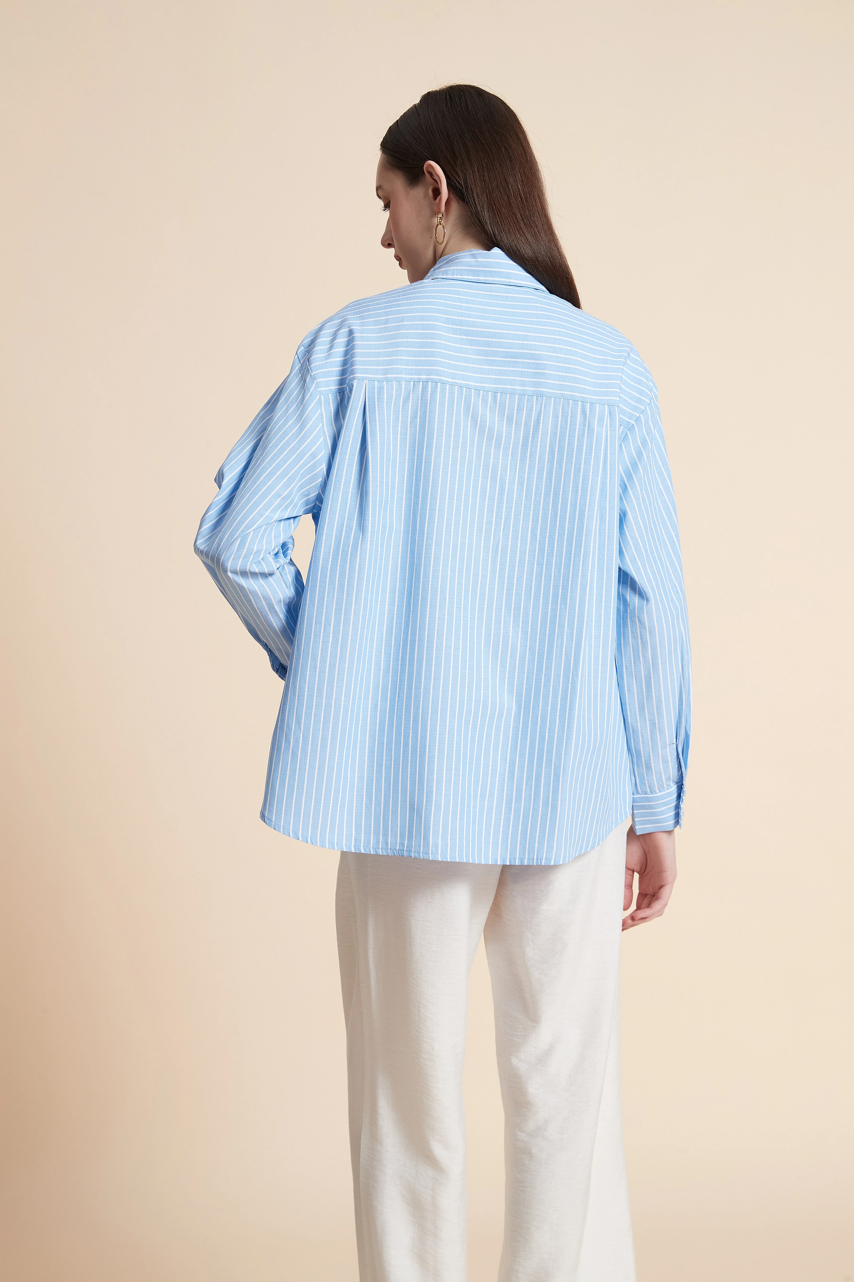 Plain Long Sleeve Shirt - Image 7