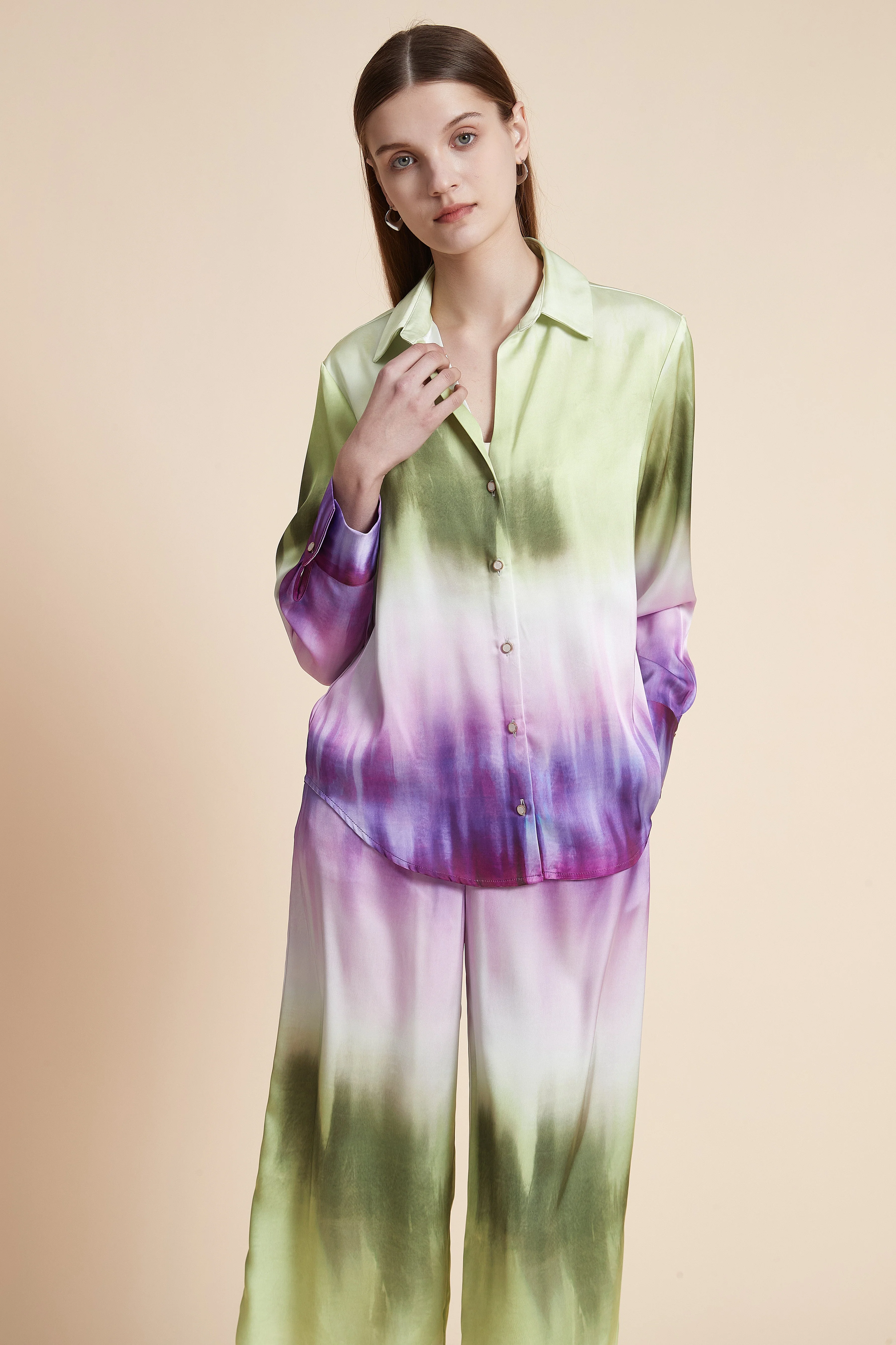 Long Sleeve Tie-Dye Shirt