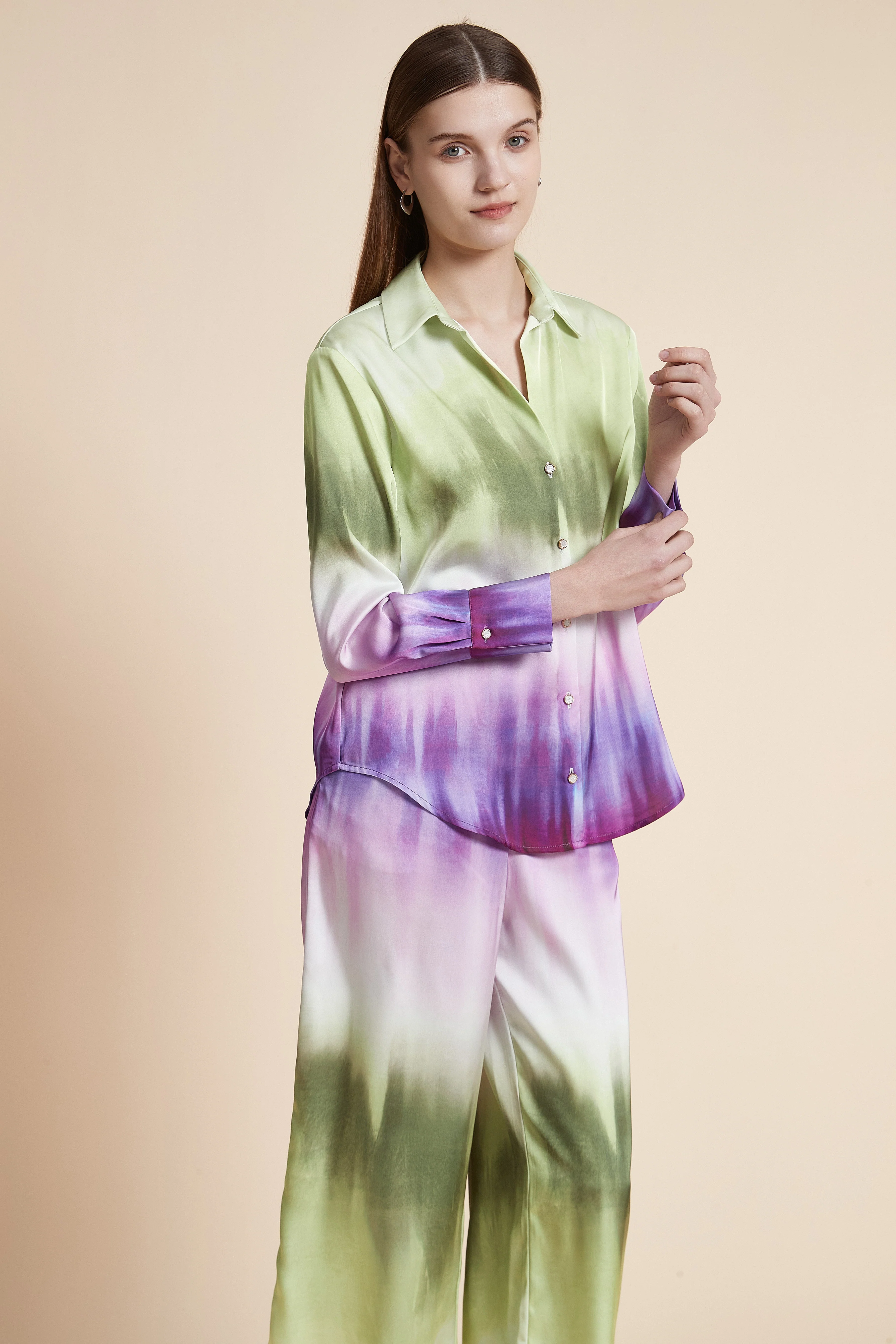 Long Sleeve Tie-Dye Shirt - Image 5