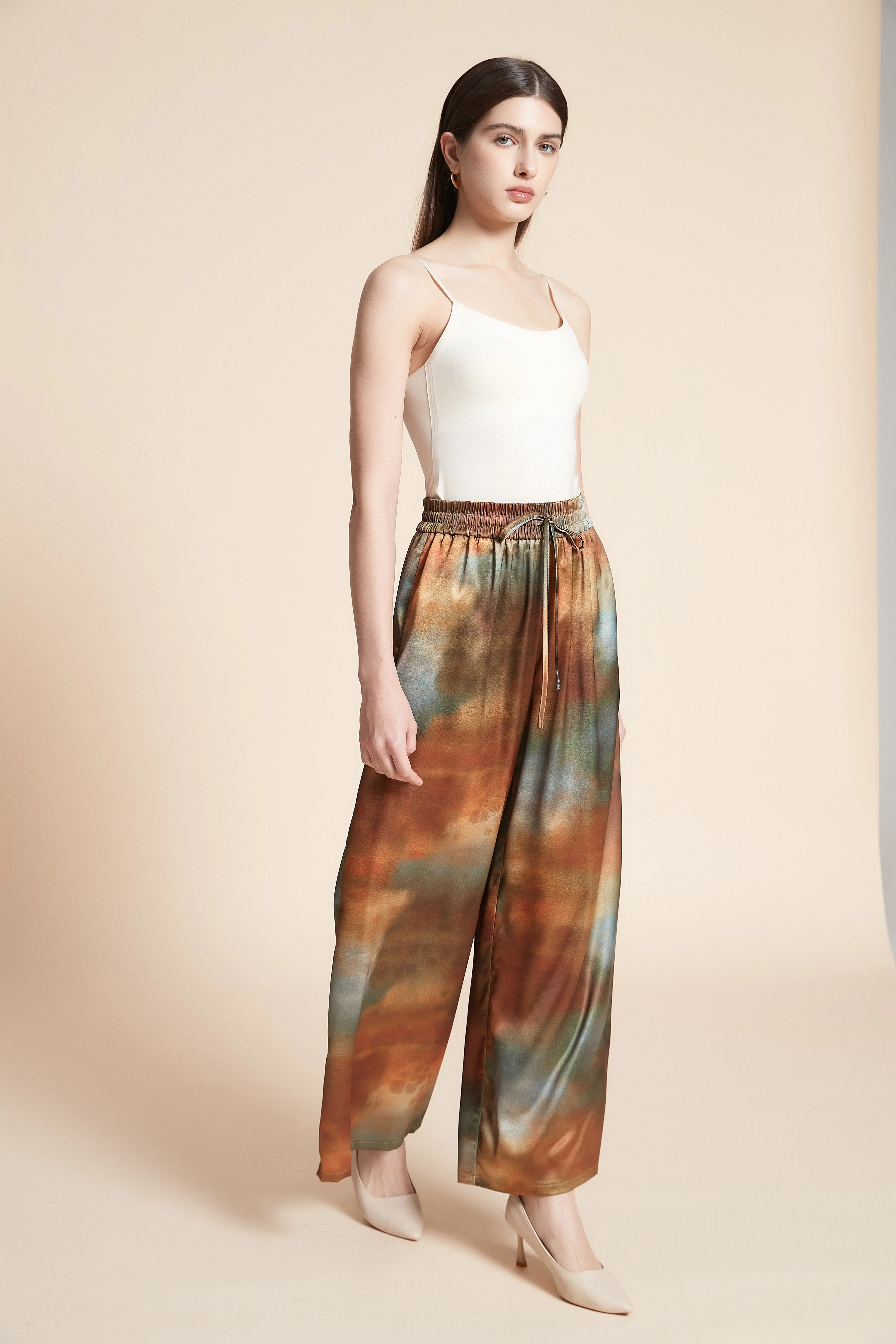 Printed Wide-Leg Pants - Image 2