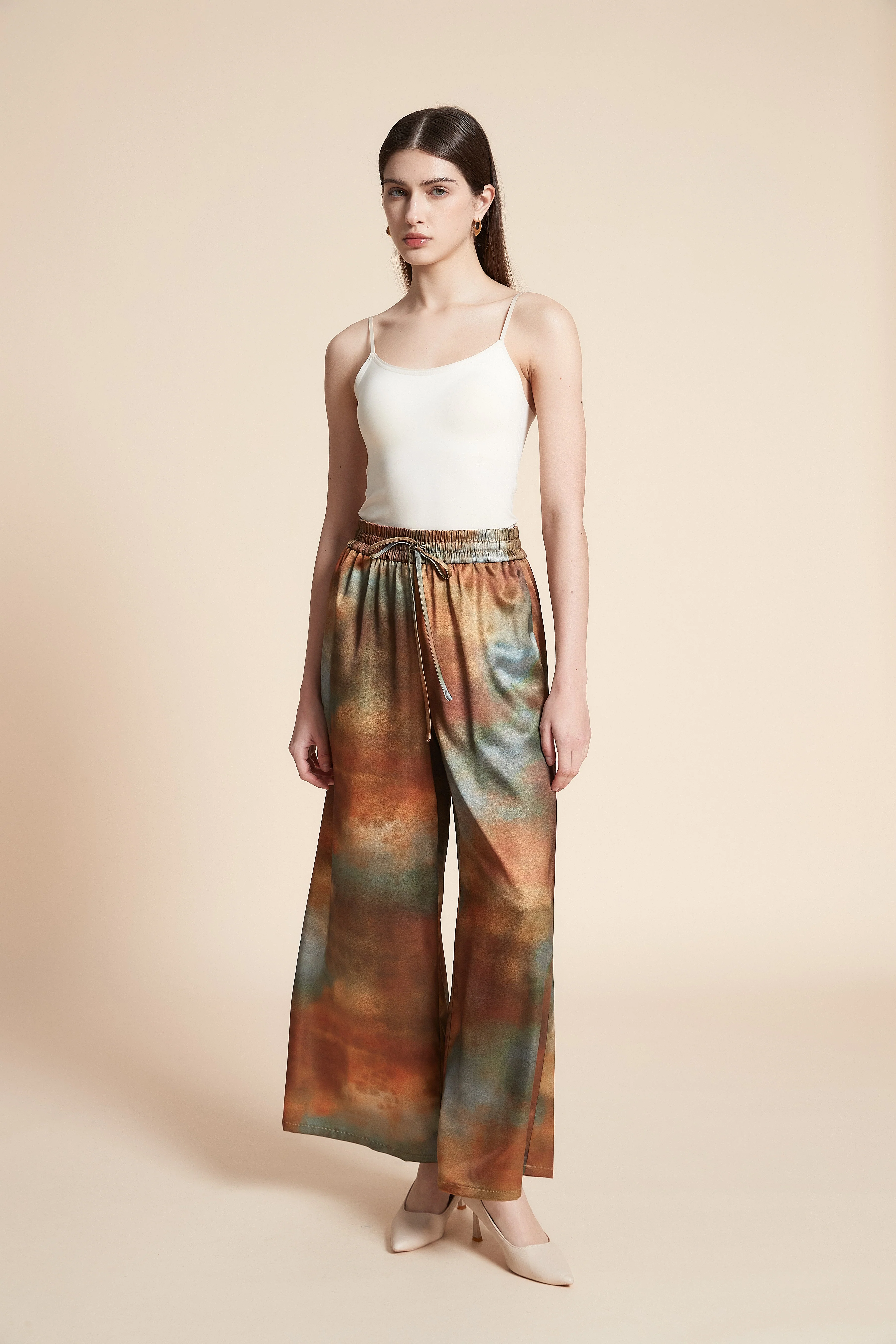 Printed Wide-Leg Pants - Image 3