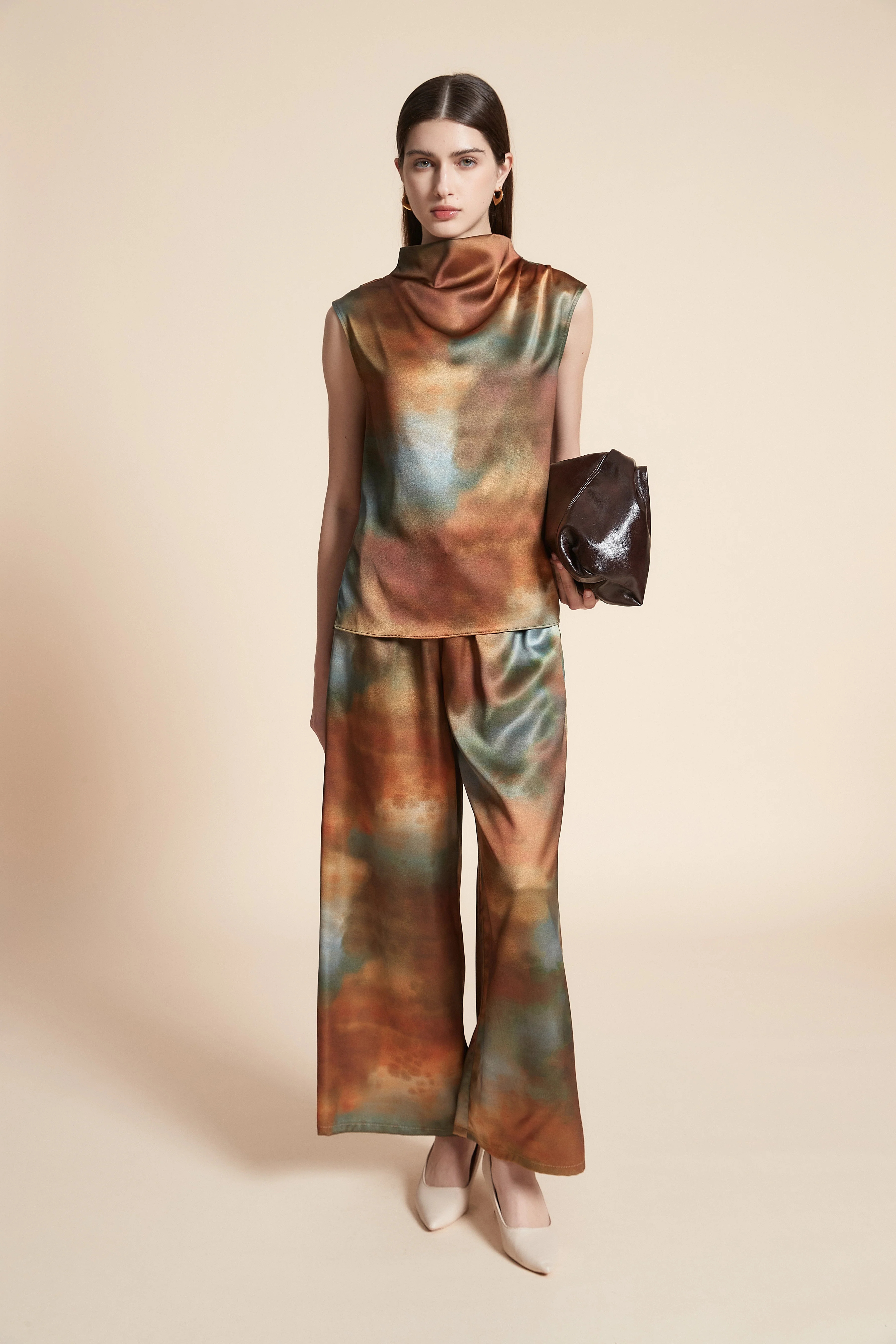 Printed Wide-Leg Pants - Image 4