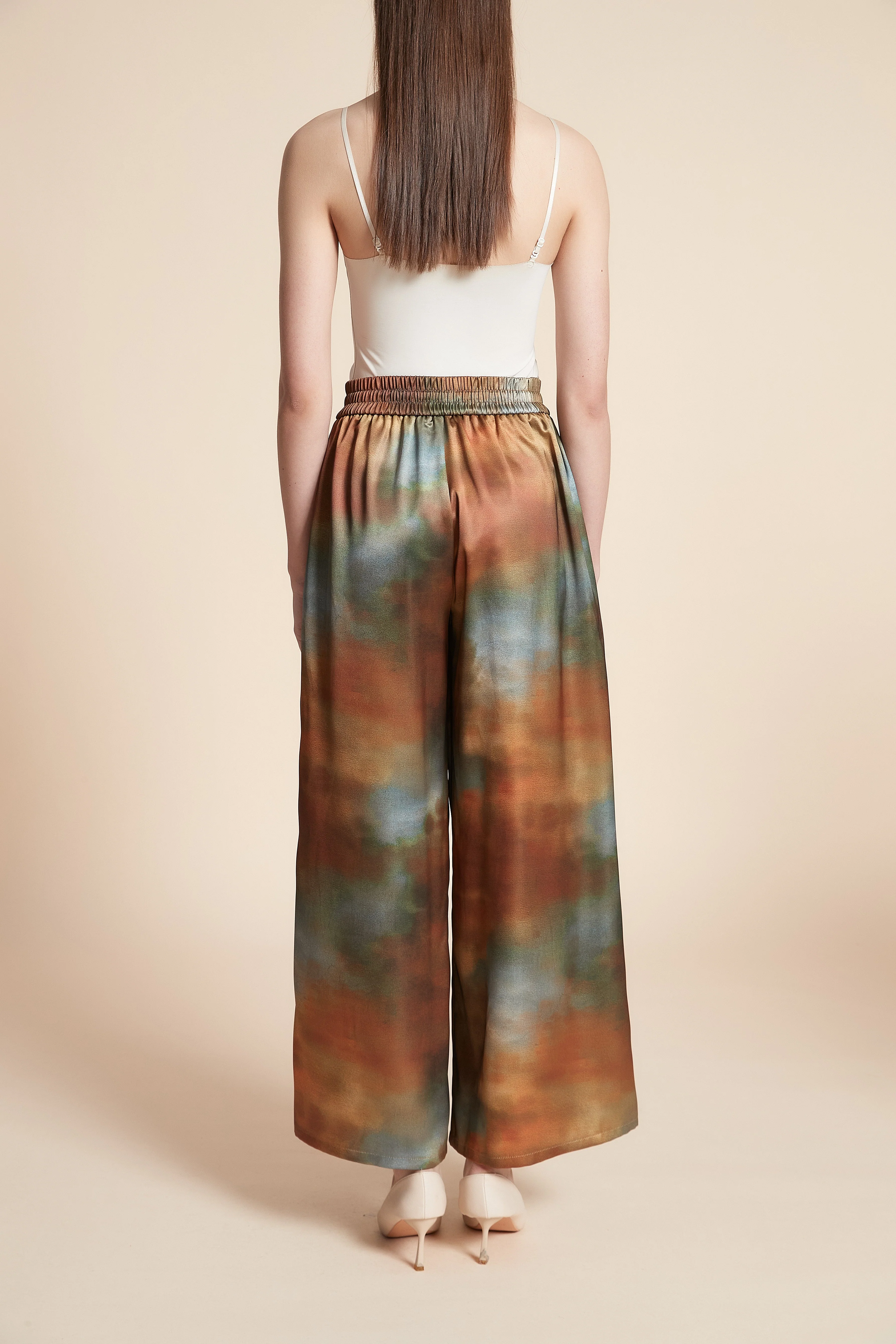 Printed Wide-Leg Pants - Image 7