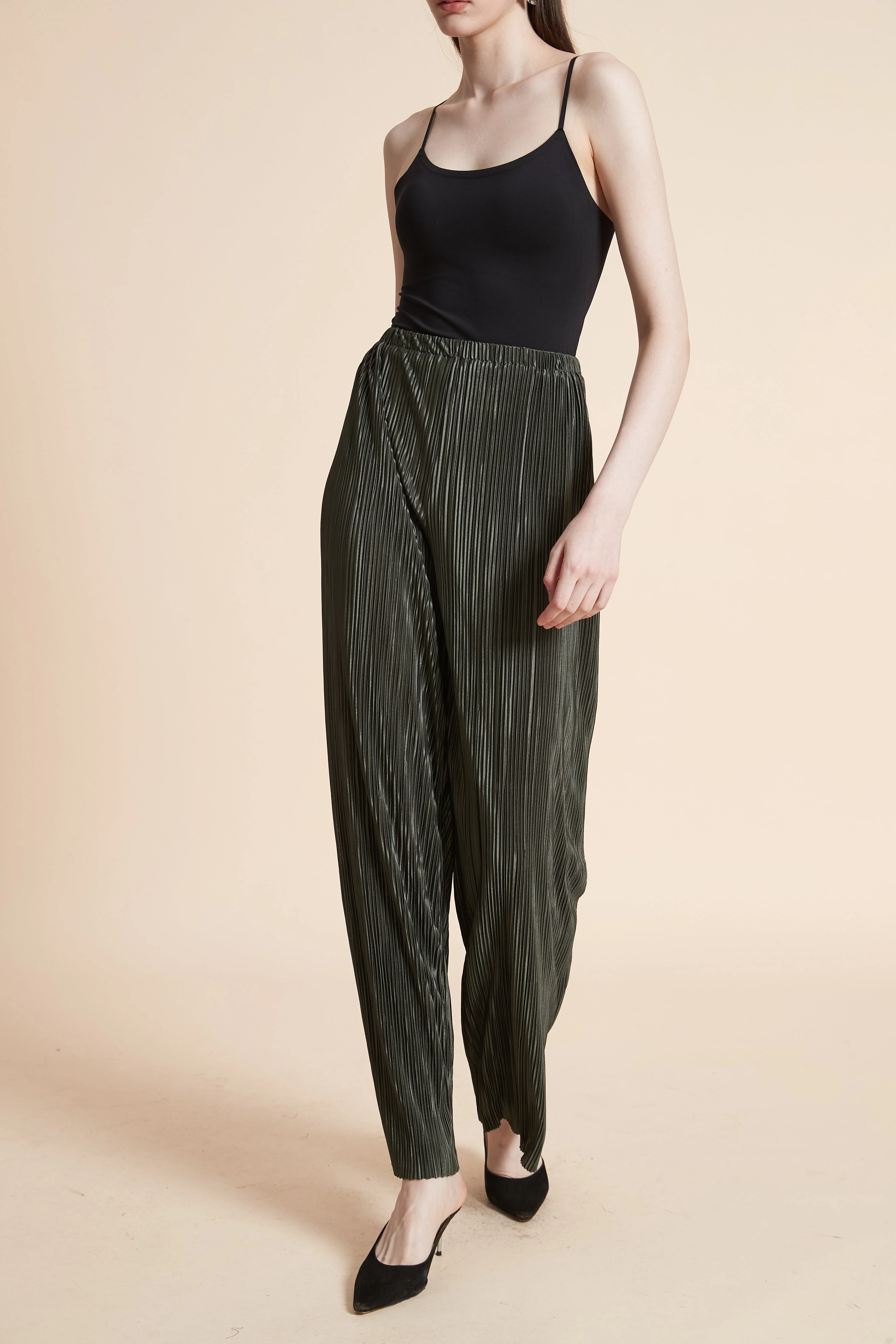 Shiny Solid Long Pants - Image 5