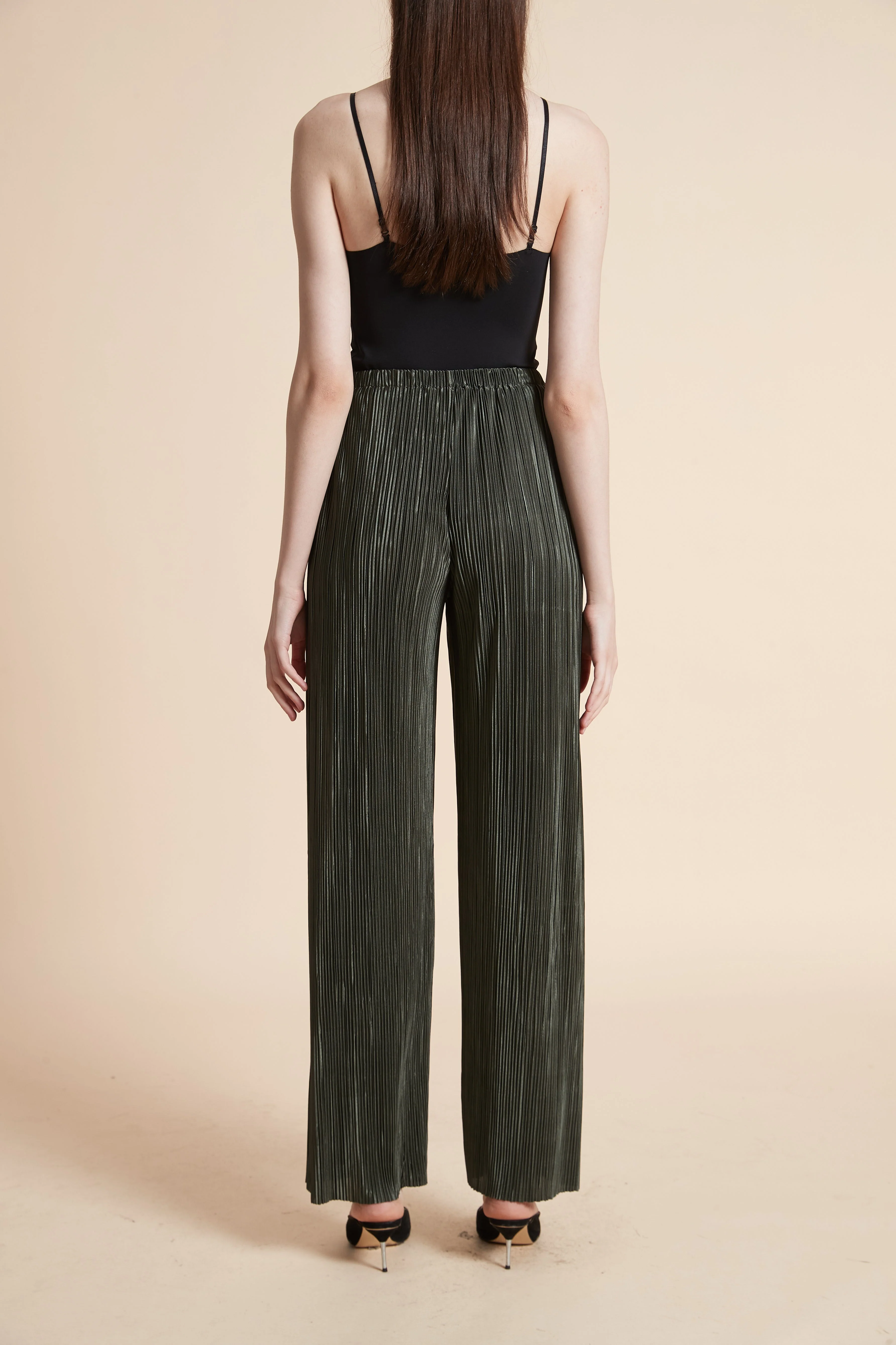Shiny Solid Long Pants - Image 6