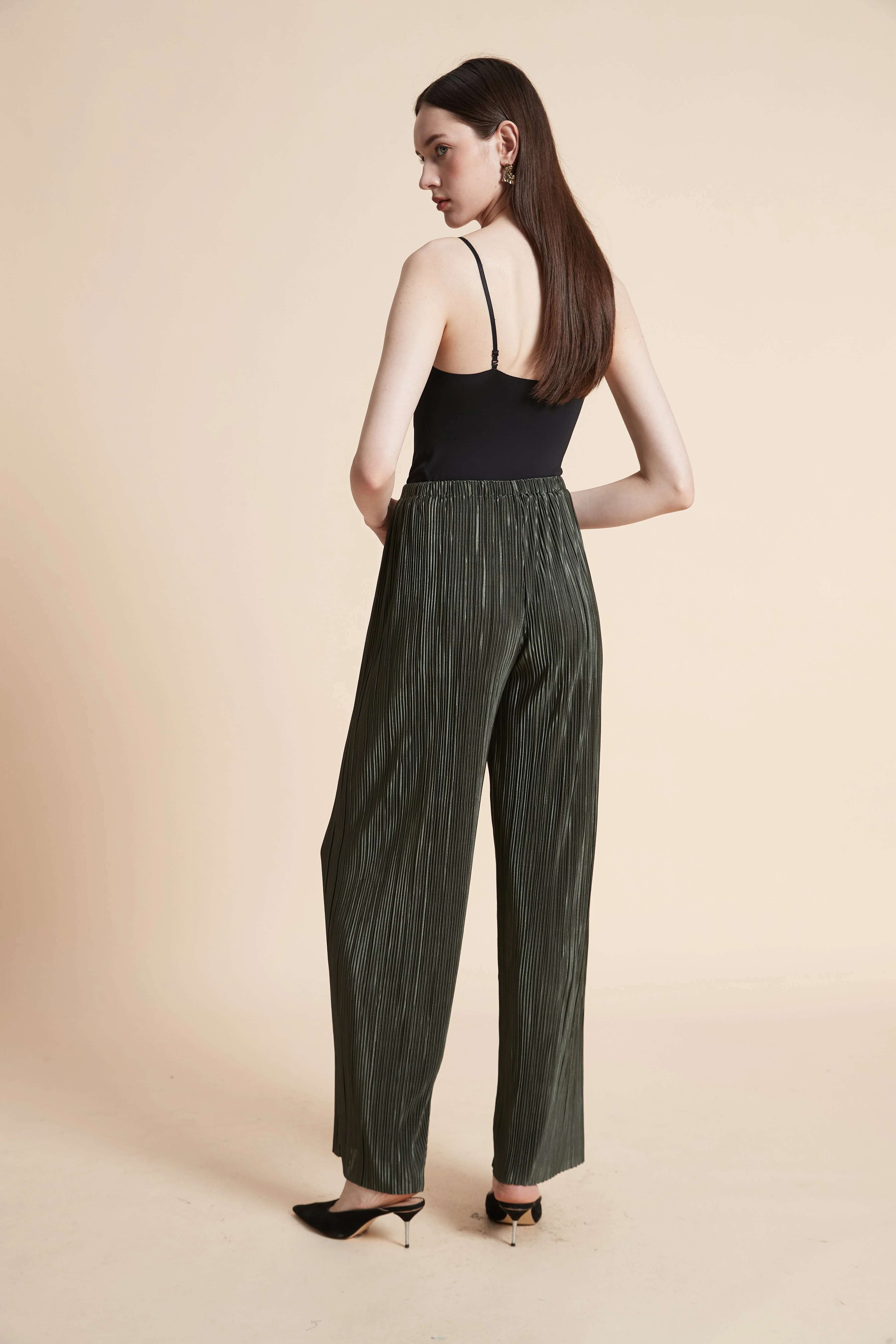 Shiny Solid Long Pants - Image 7
