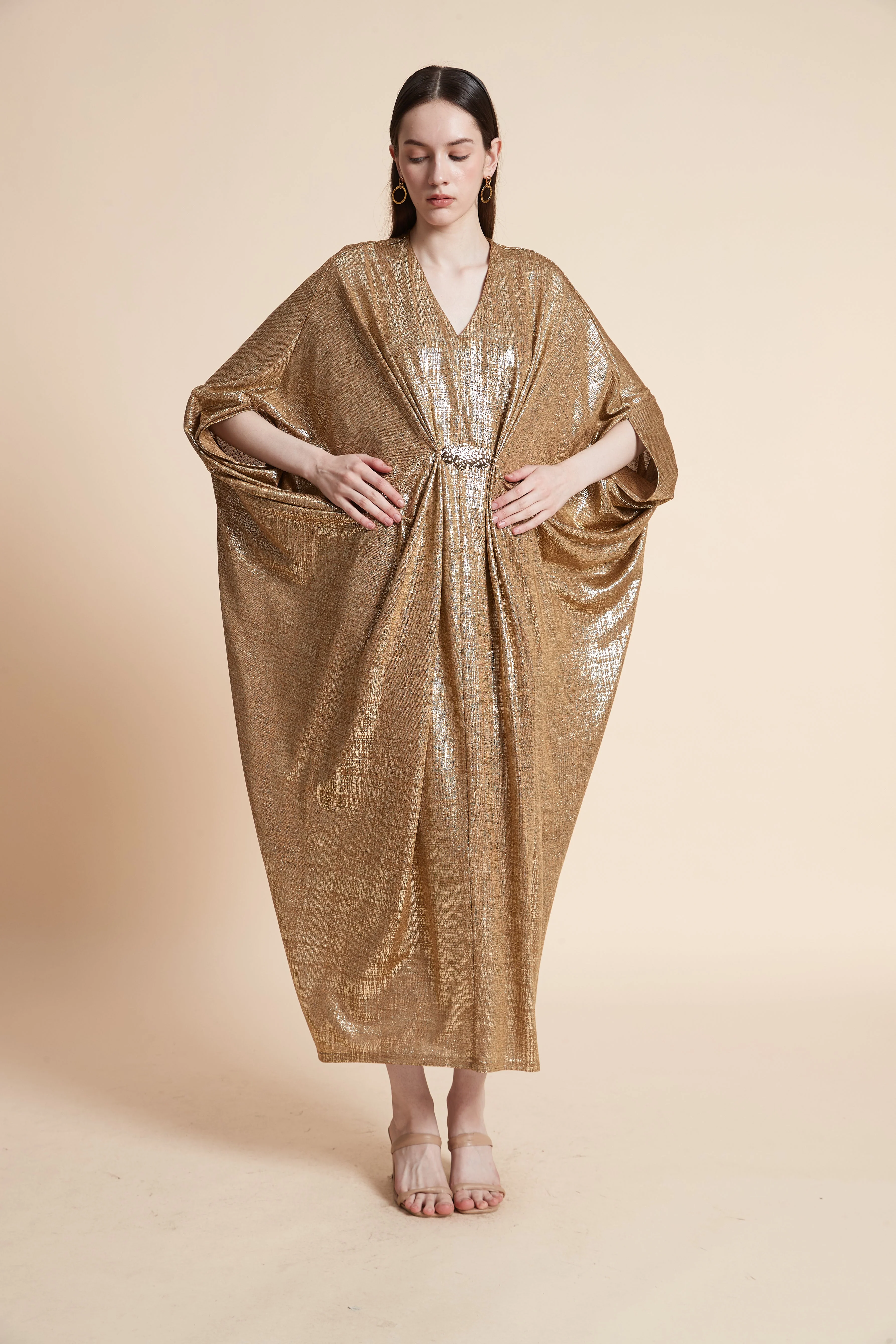 Long Sleeve Printed Midi Dress - Image 2