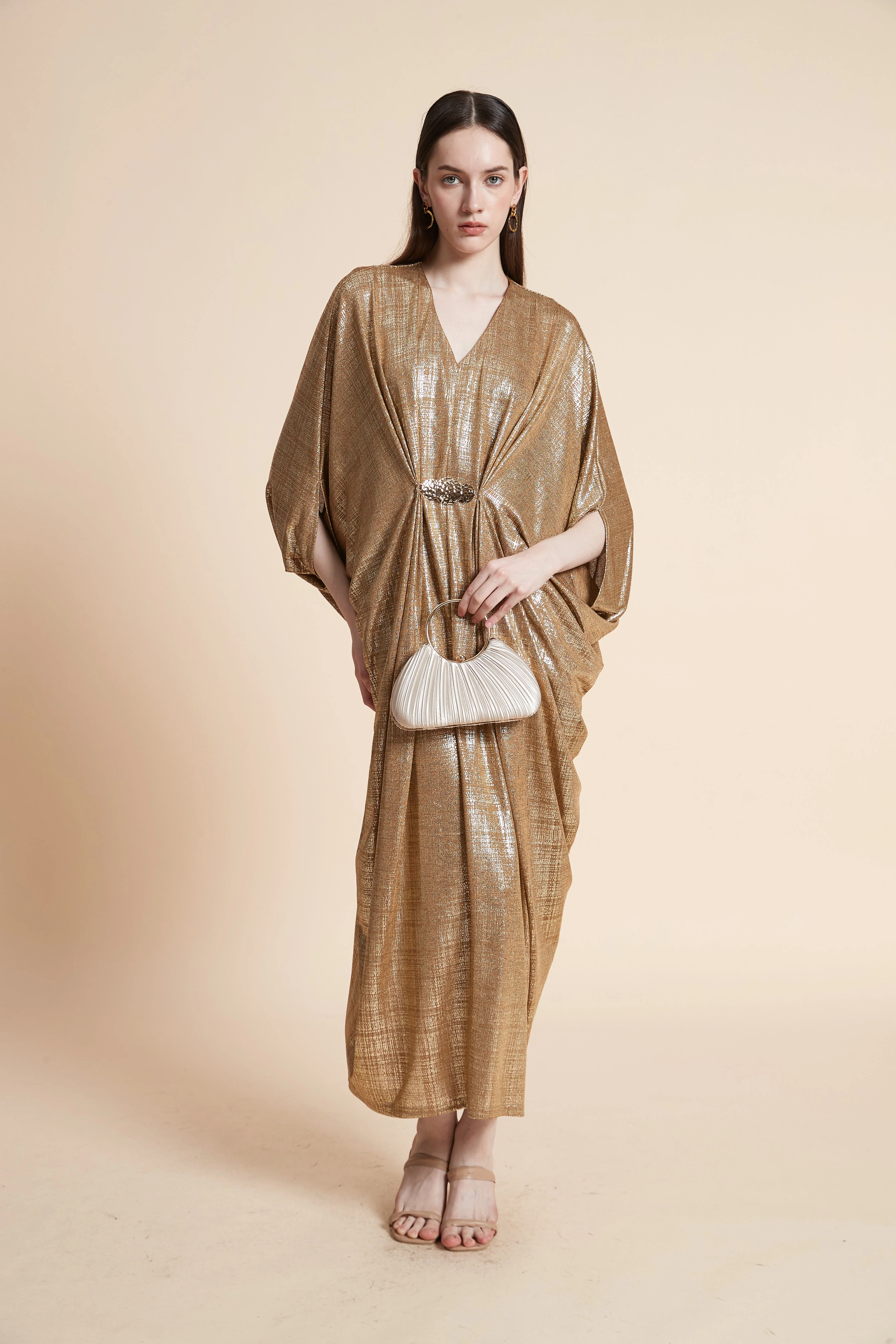 Long Sleeve Printed Midi Dress - Image 5