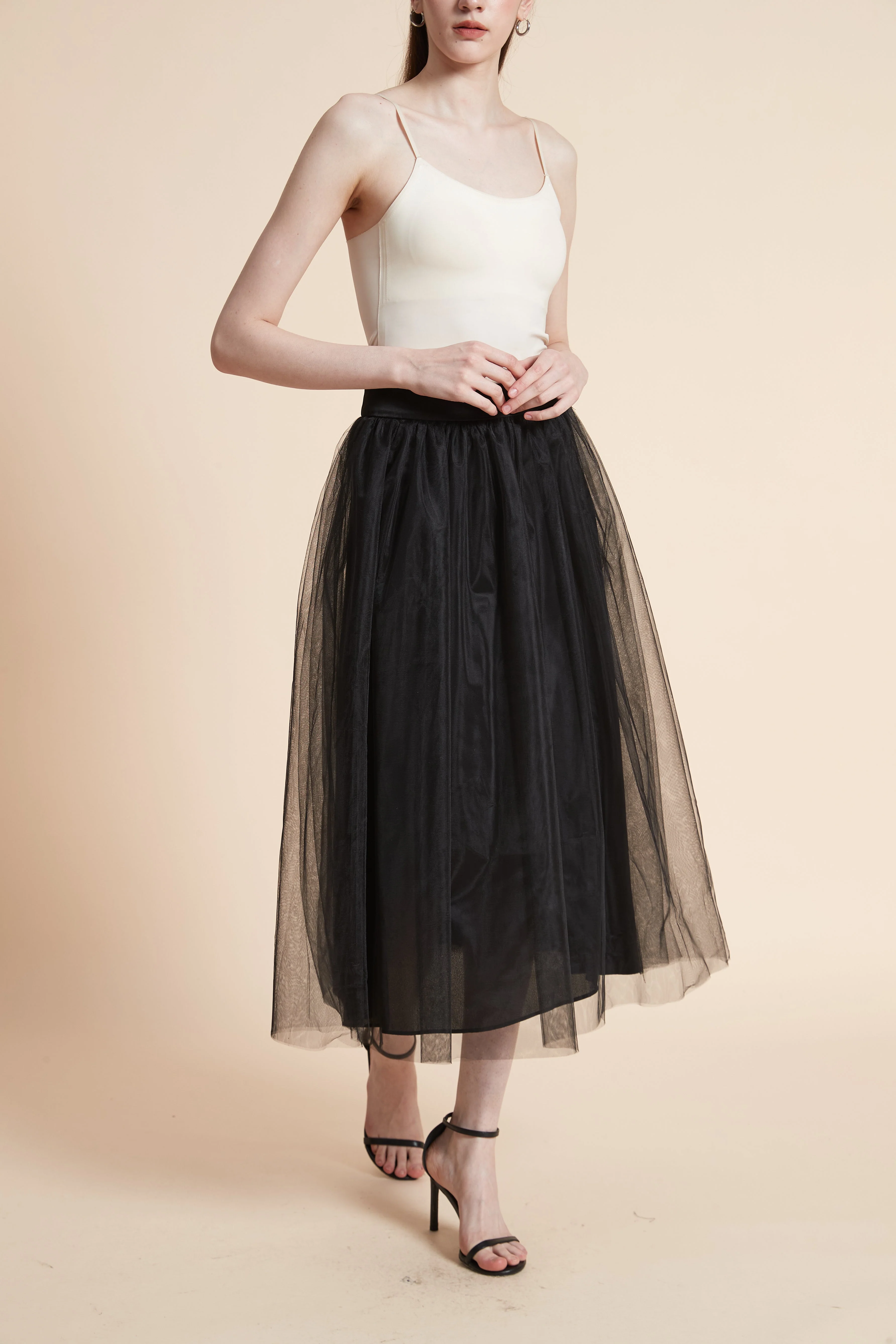 Layered Midi Skirt