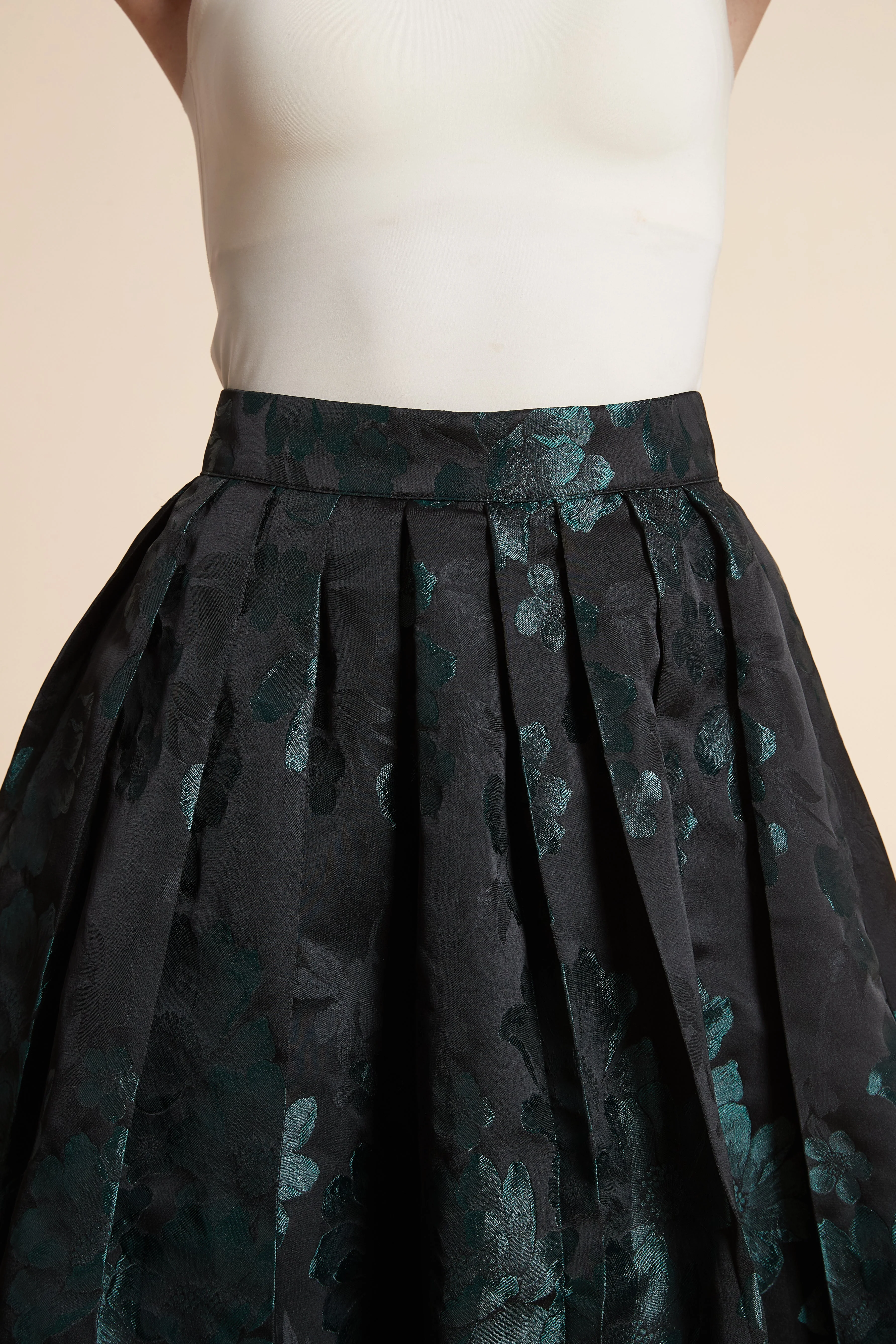 Large Floral Print Midi Skirt - Image 5