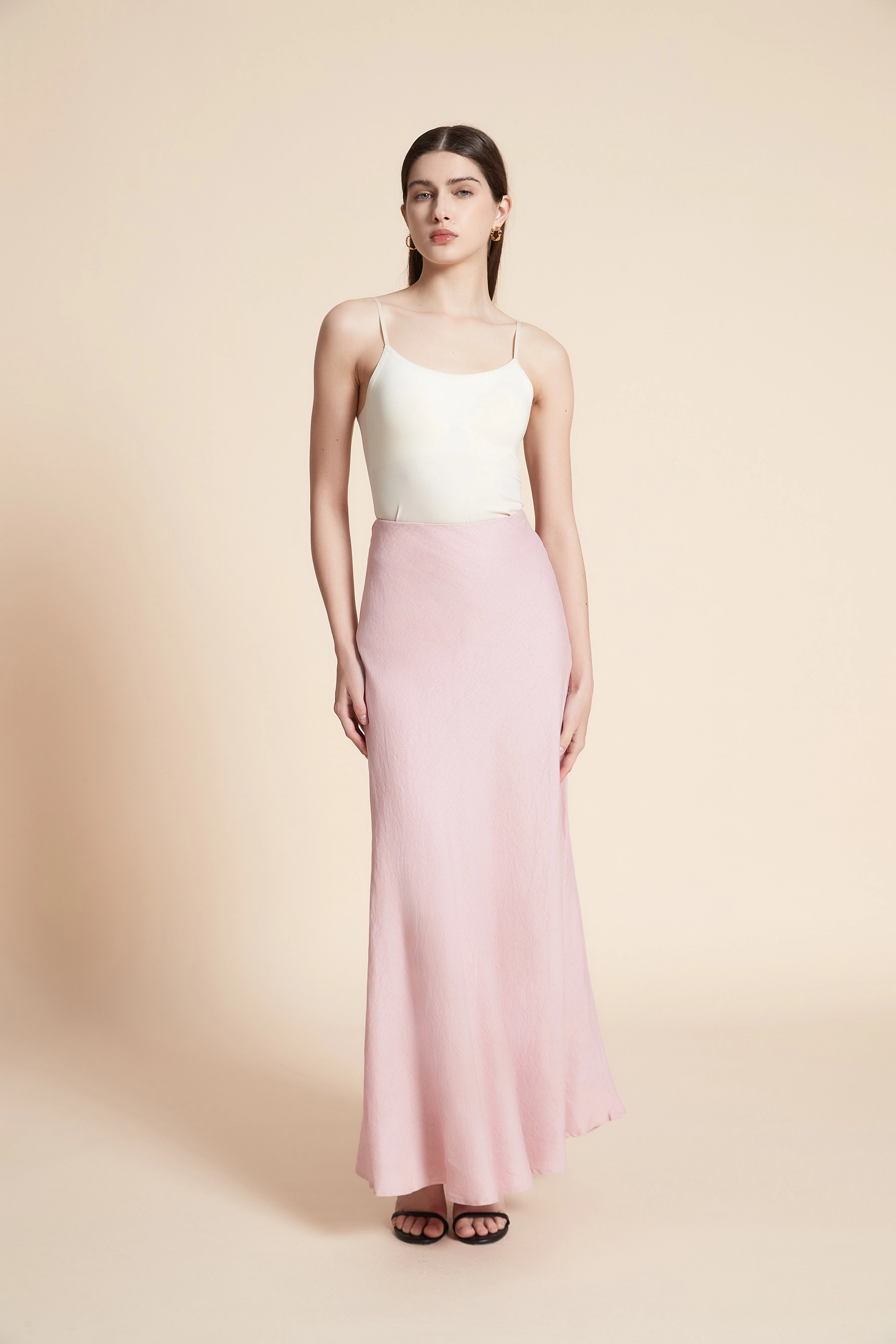Wide Plain Maxi Skirt - Image 2
