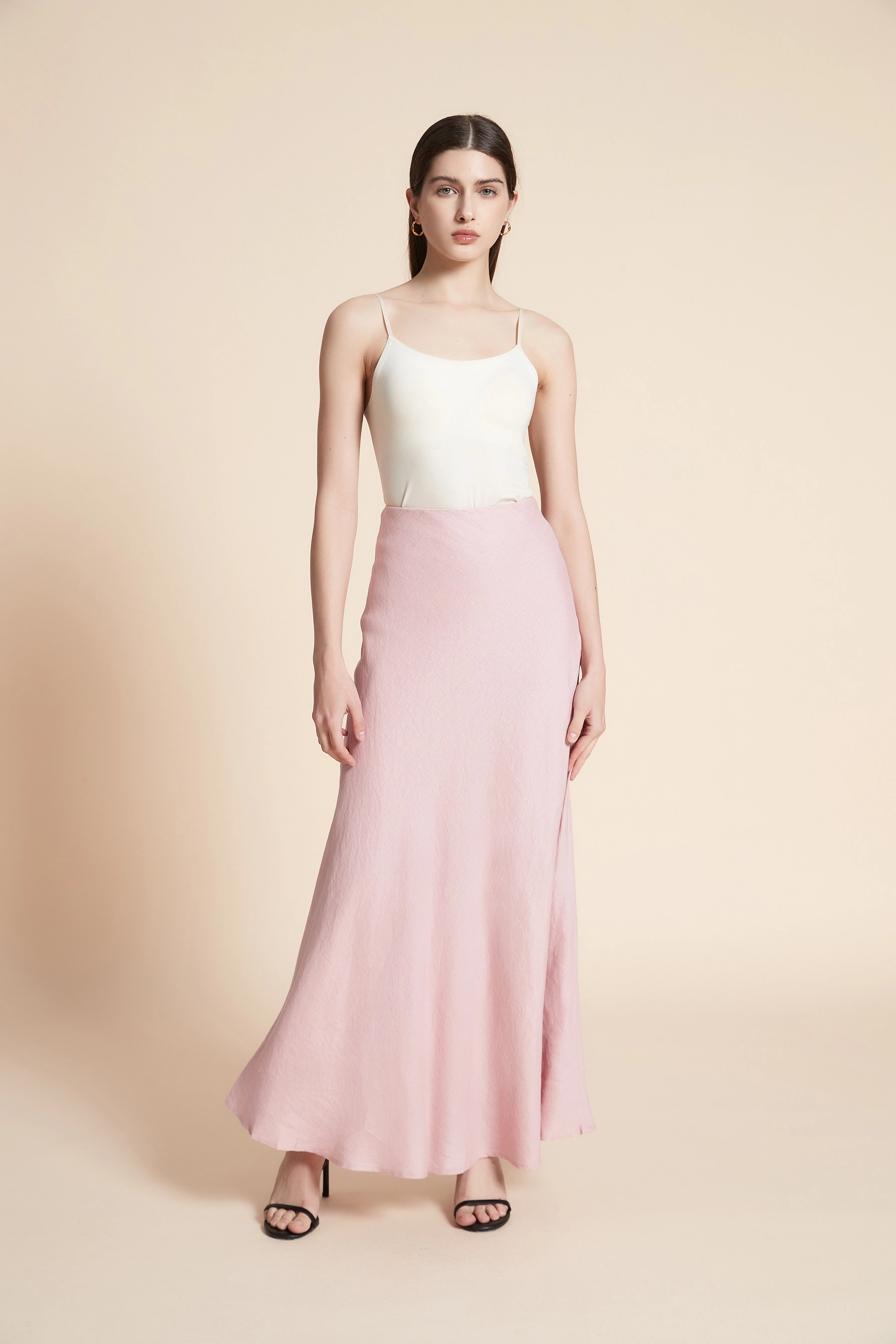 Wide Plain Maxi Skirt - Image 3