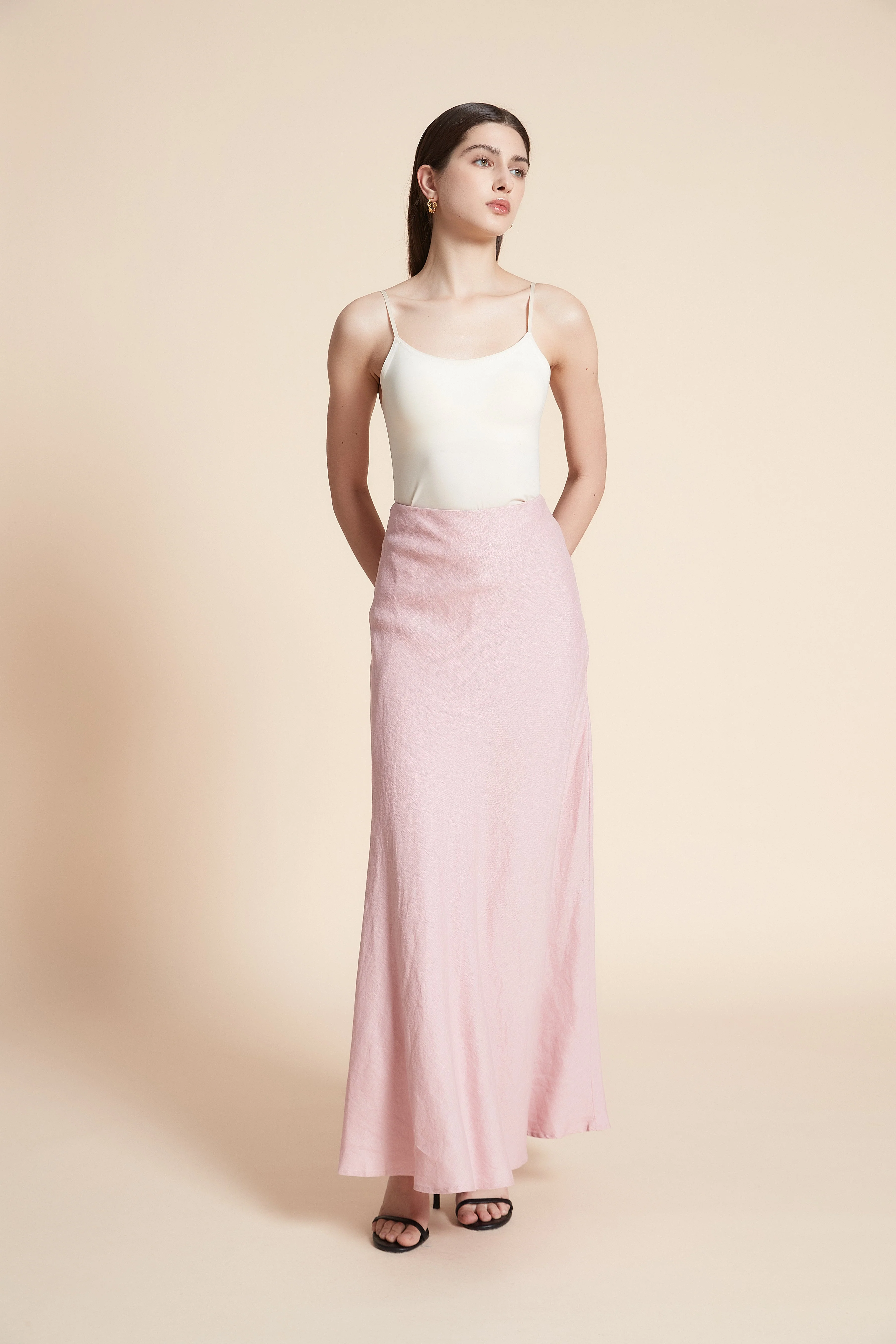 Wide Plain Maxi Skirt - Image 4