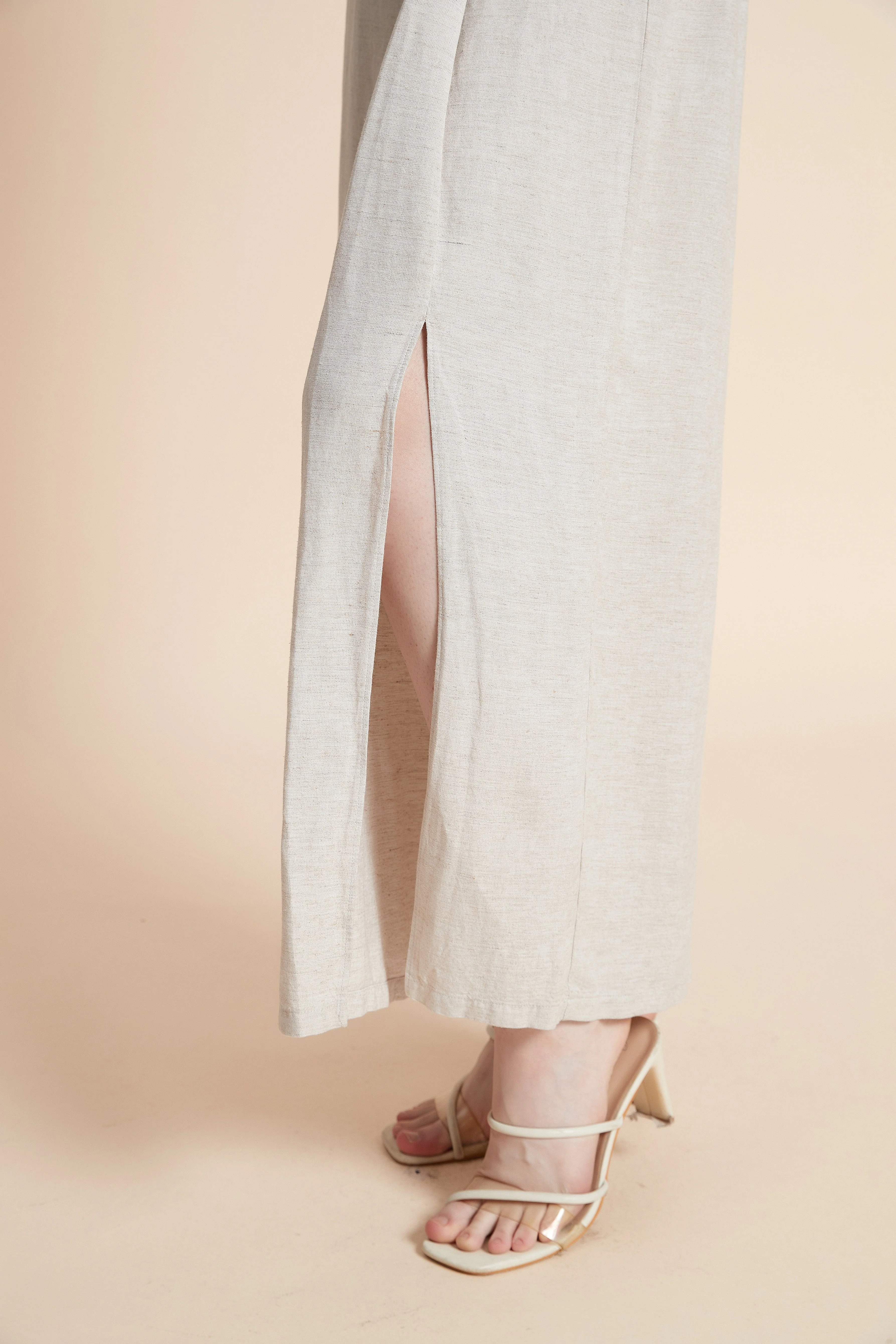 Wide-Leg Plain Dress Pants - Image 3