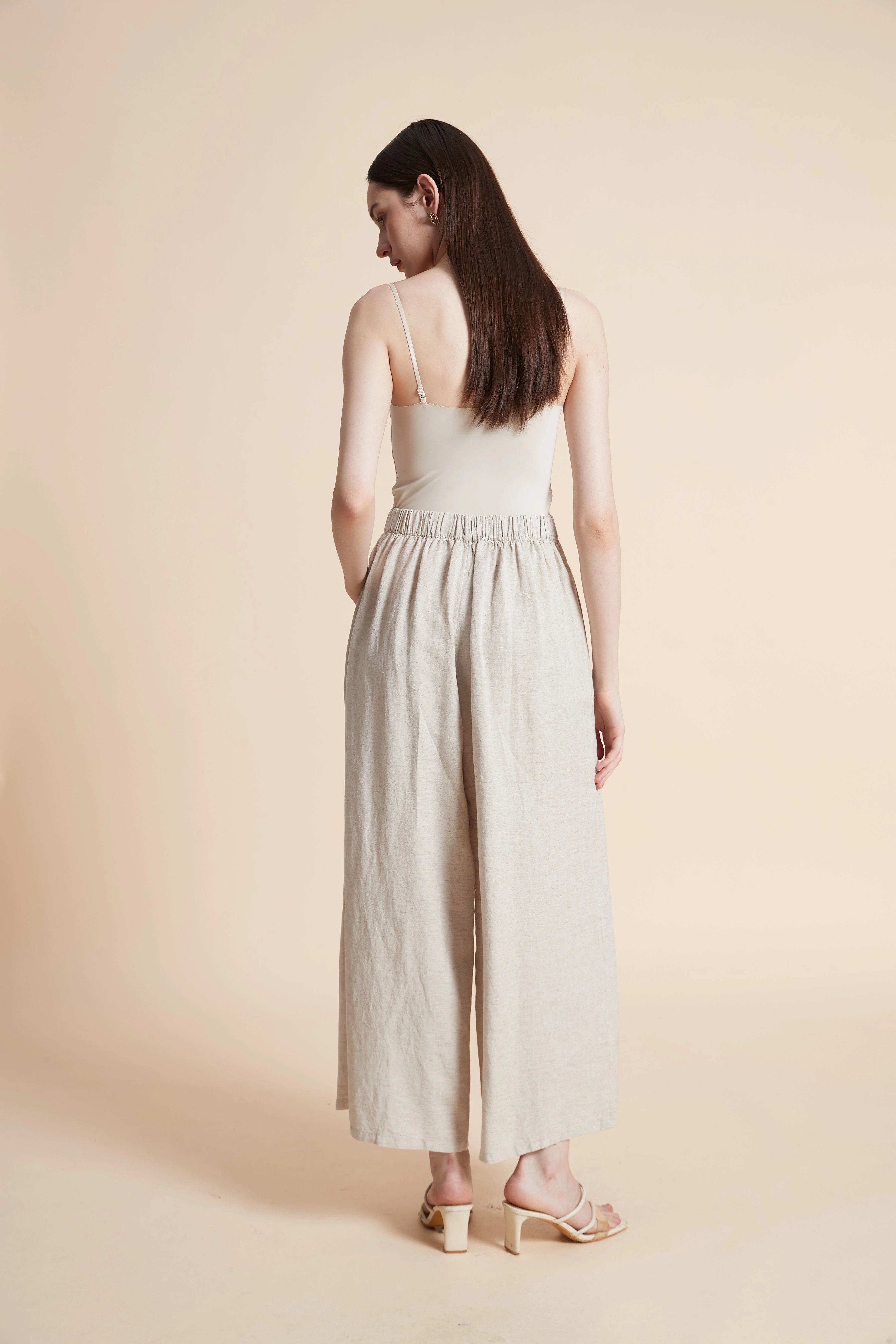 Wide-Leg Plain Dress Pants - Image 5