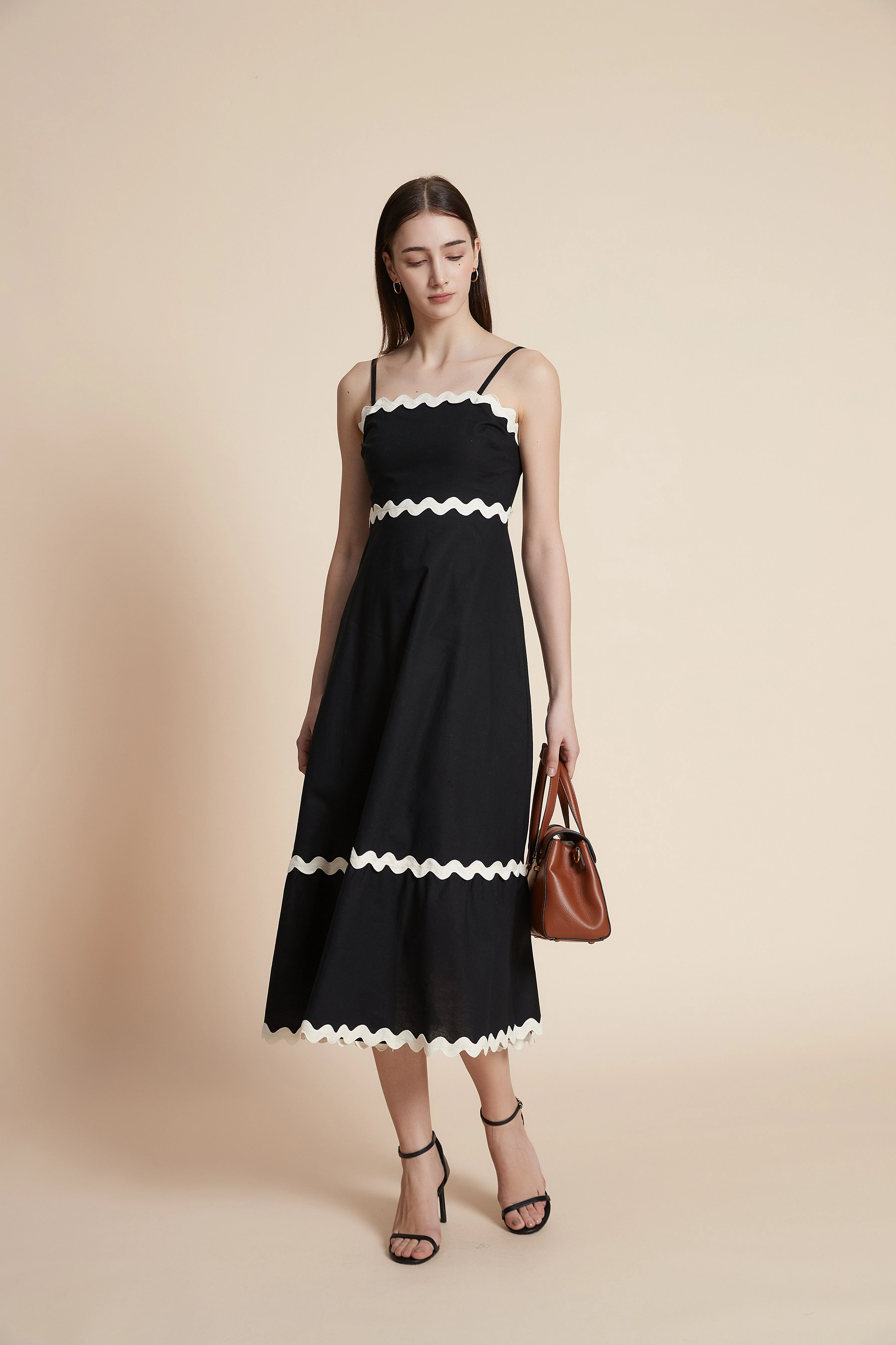 Wide-leg strap midi dress - Image 3