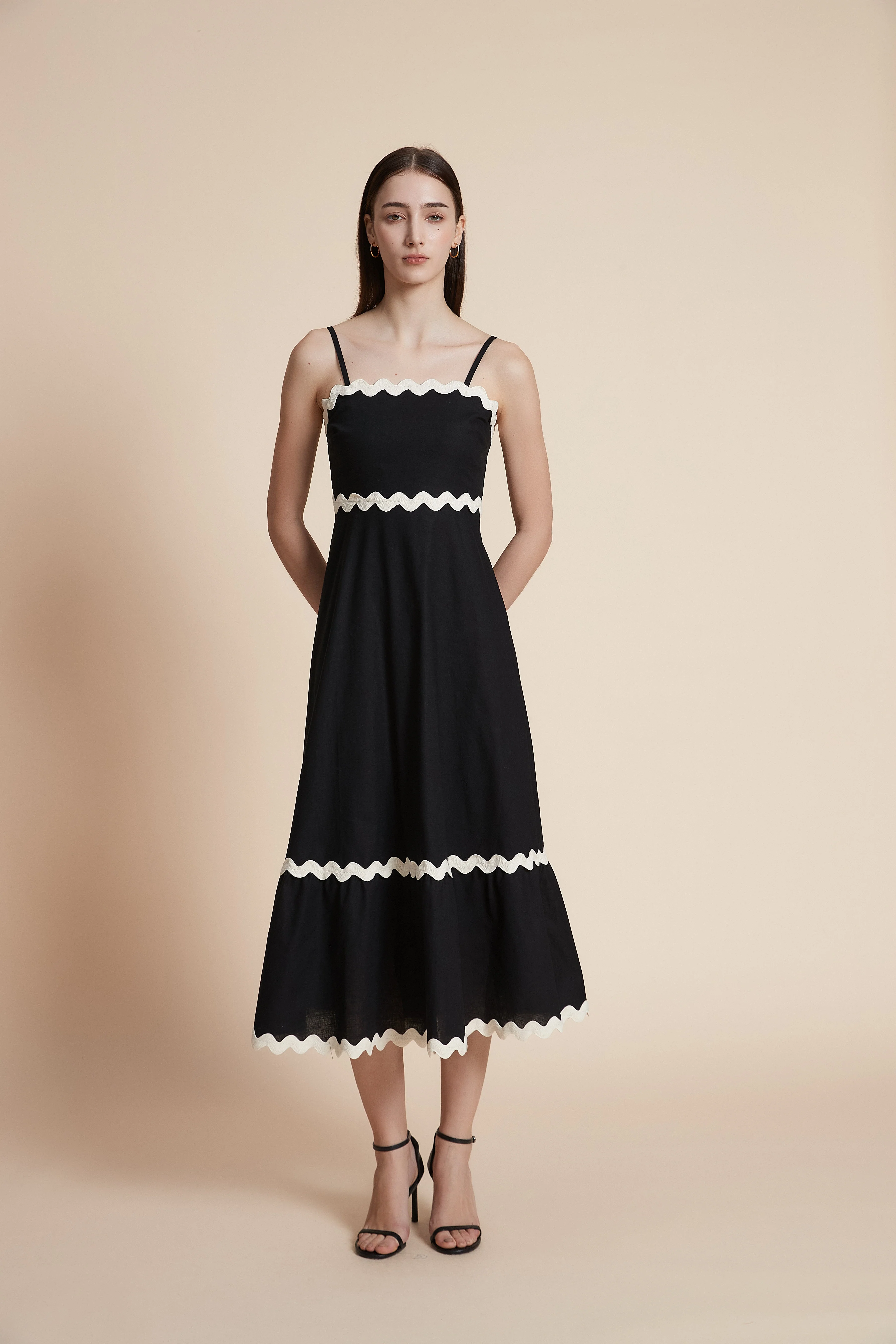 Wide-leg strap midi dress - Image 6