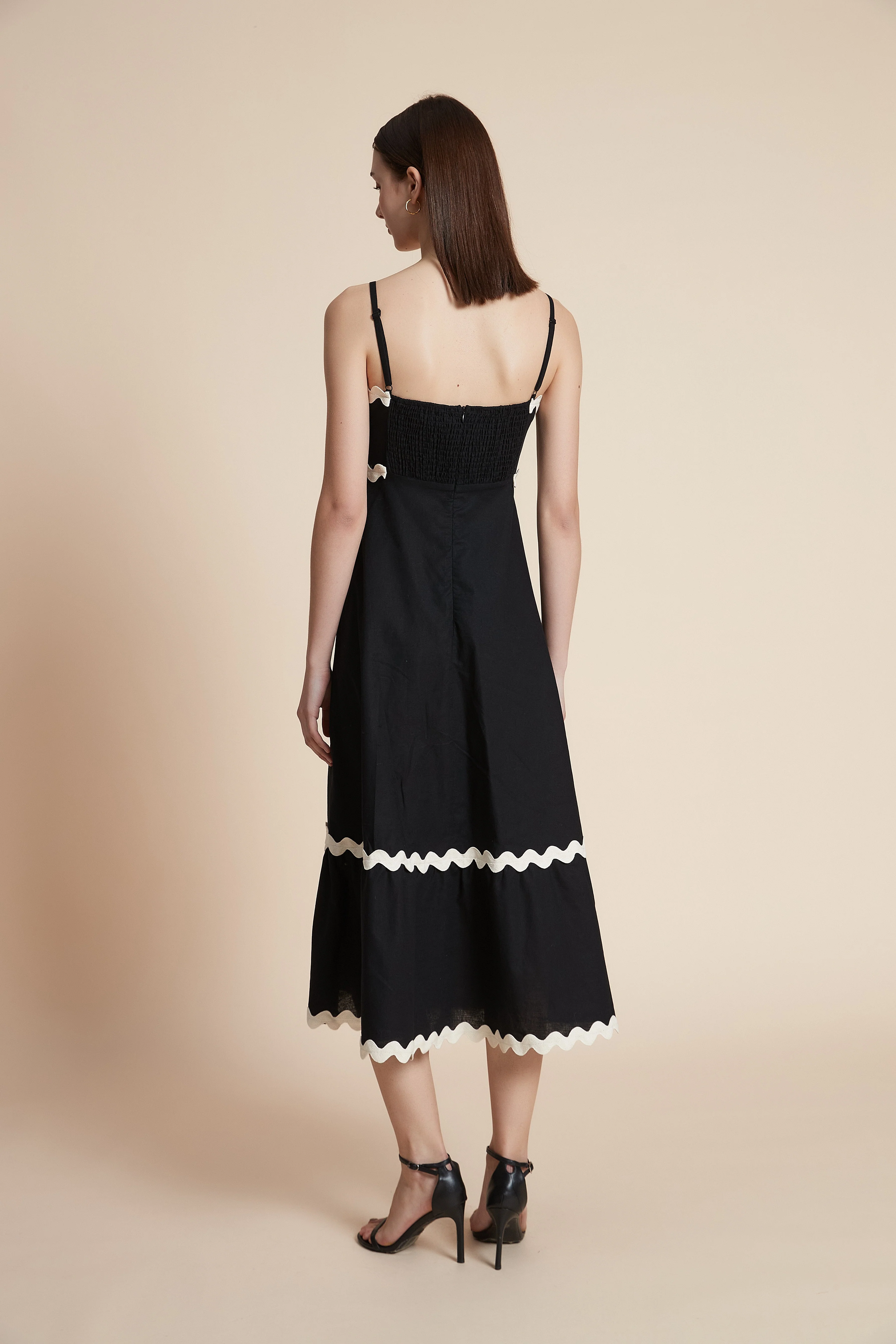 Wide-leg strap midi dress - Image 9