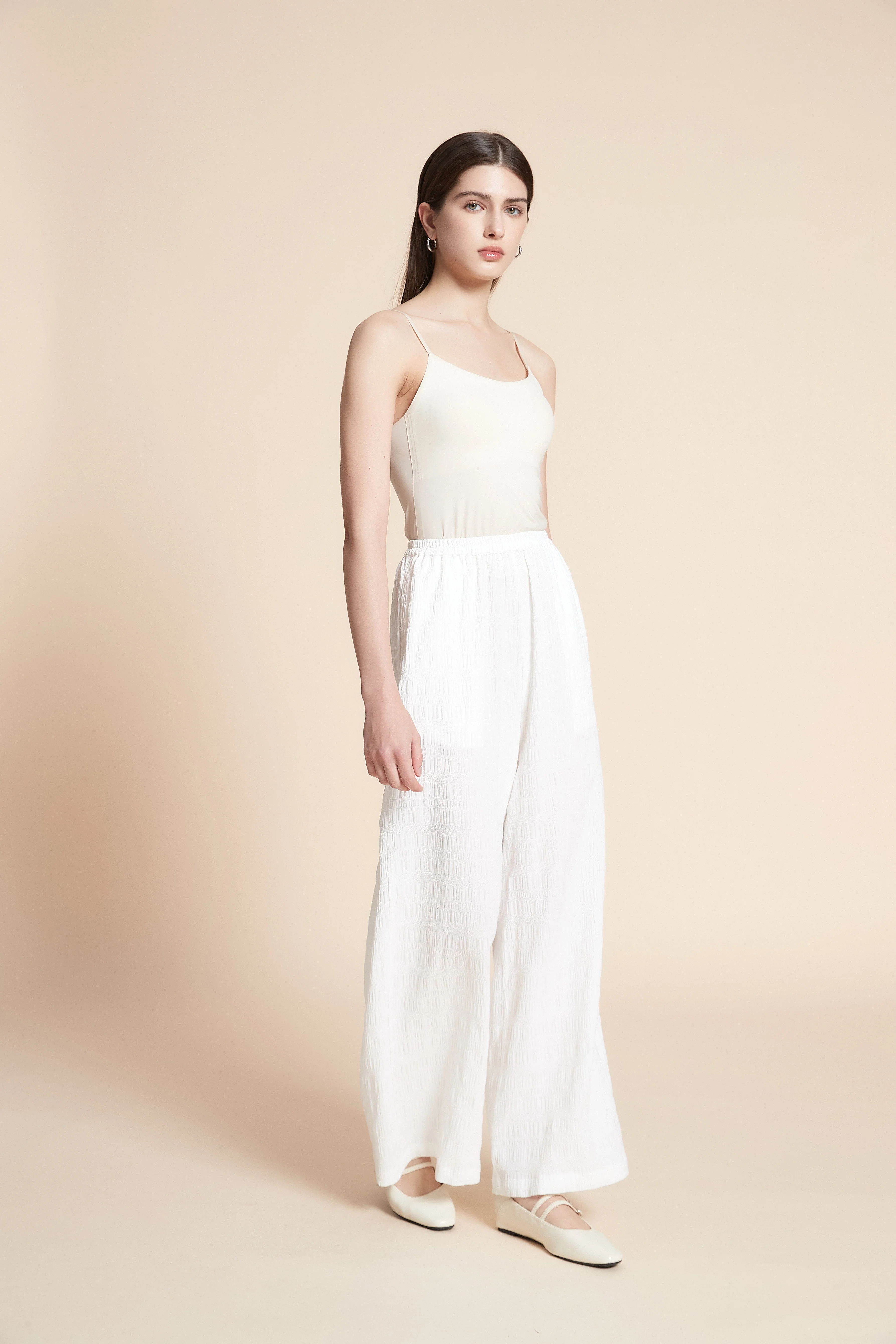 Wide Plain Long Pants - Image 3