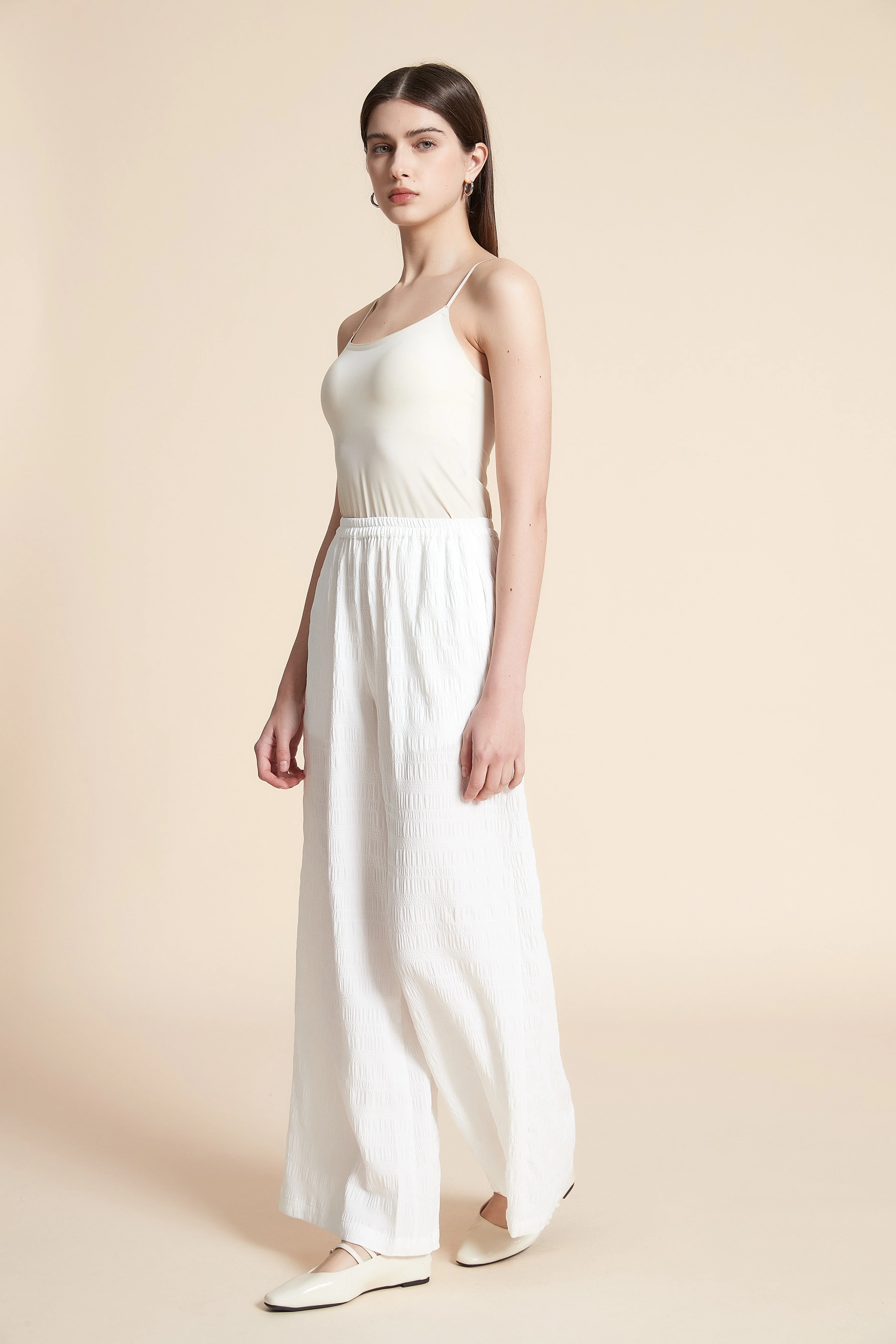 Wide Plain Long Pants - Image 4