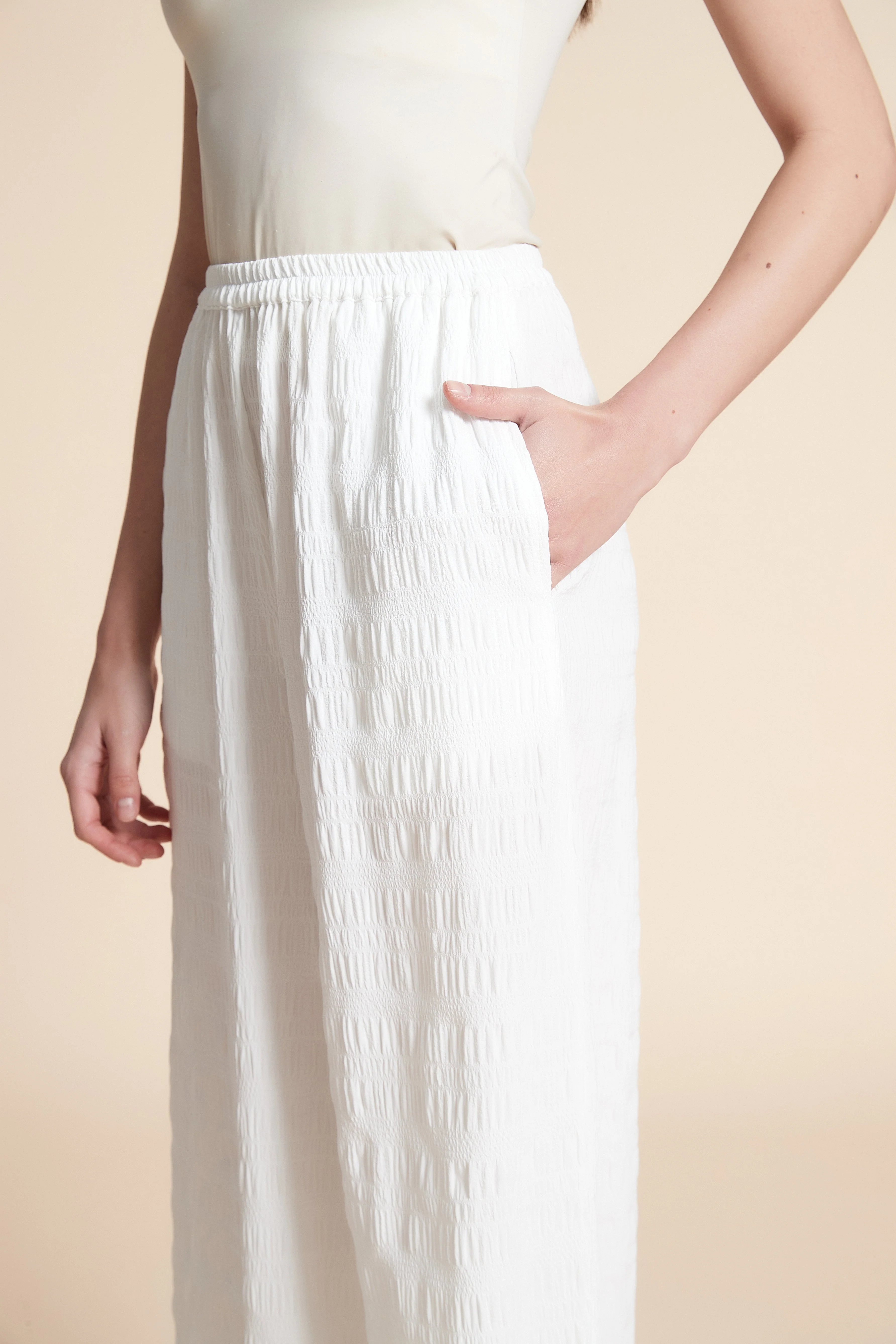 Wide Plain Long Pants - Image 6