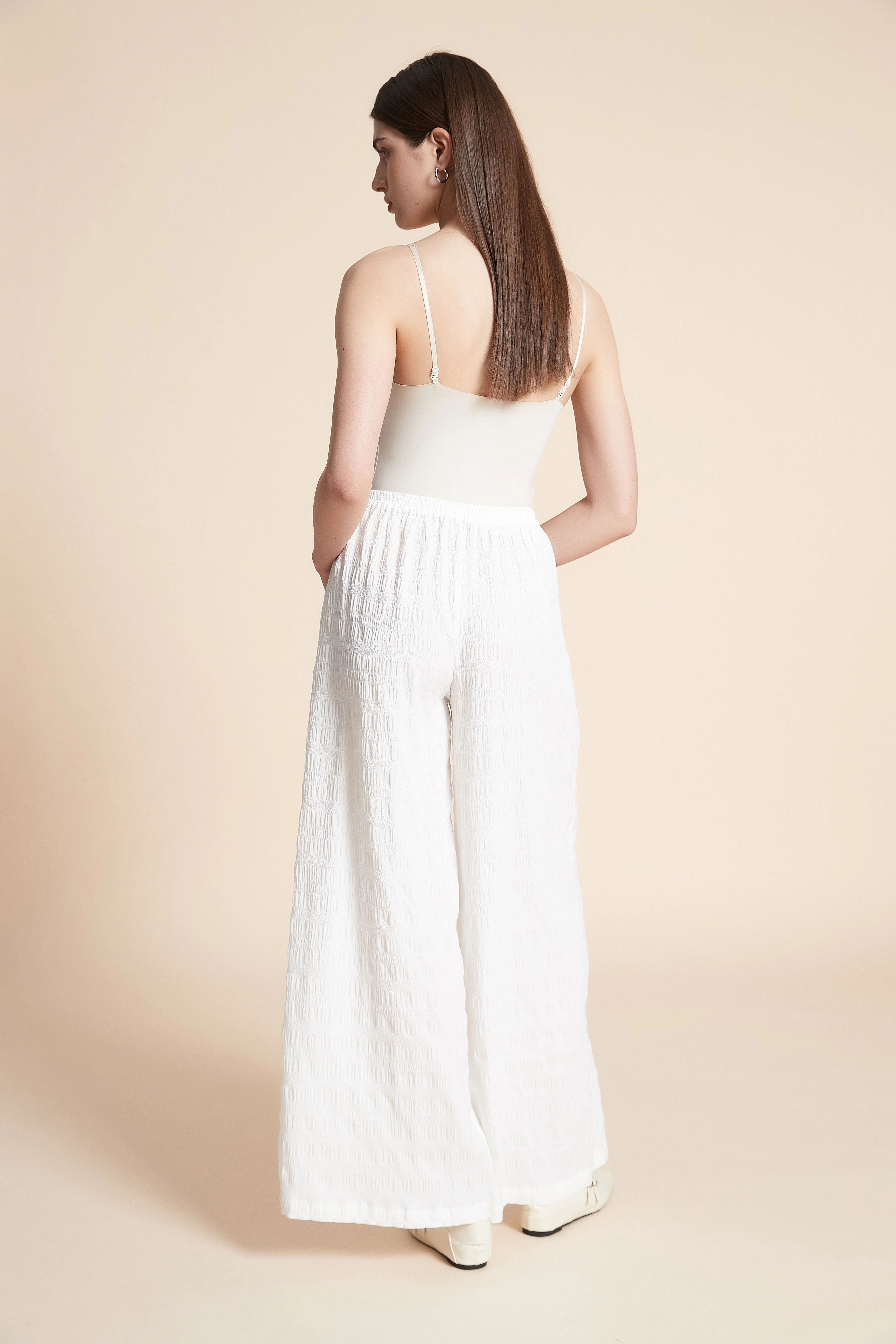 Wide Plain Long Pants - Image 7