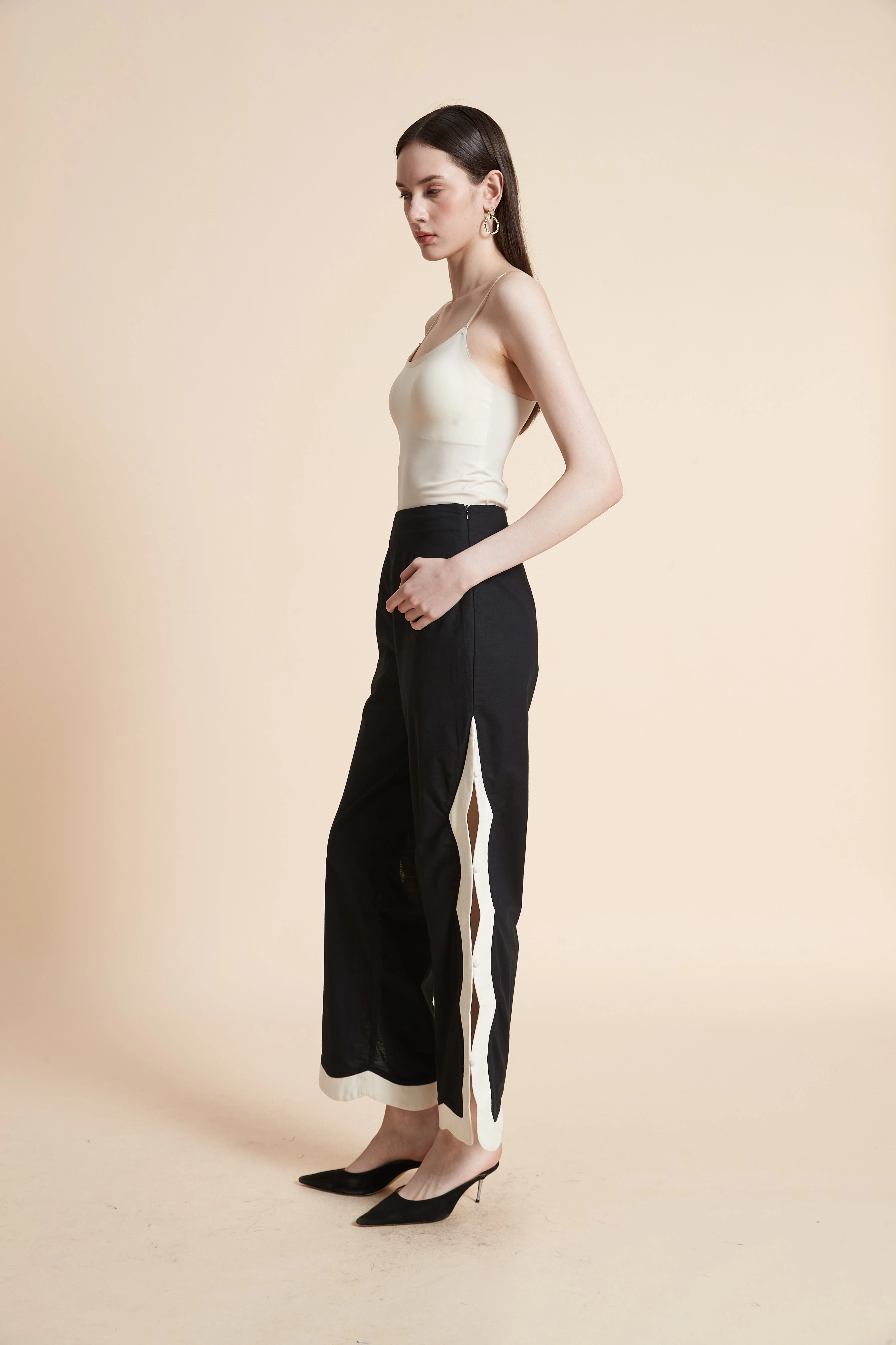 Side-Slit Long Pants - Image 3