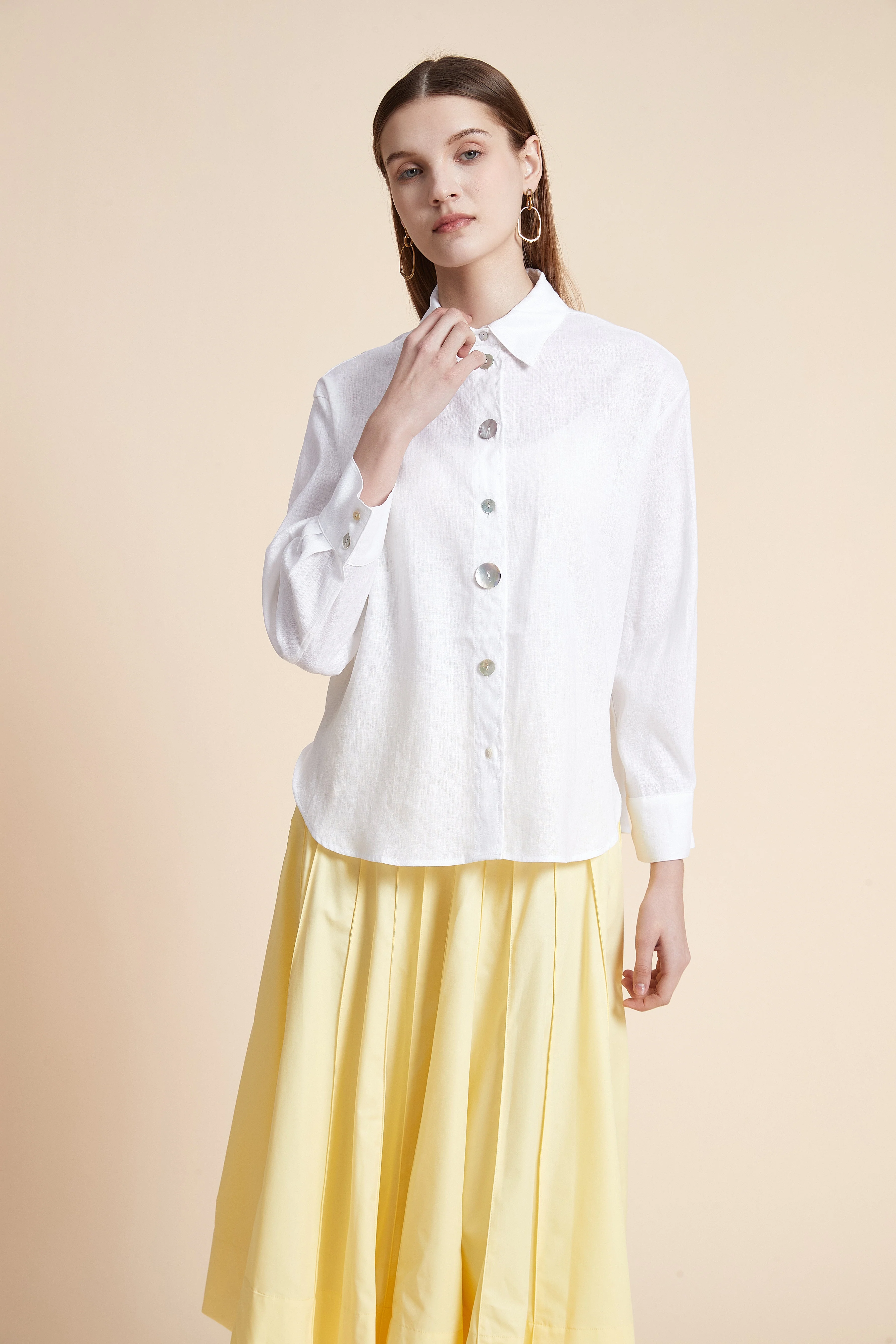 Plain Long Sleeve Shirt - Image 4