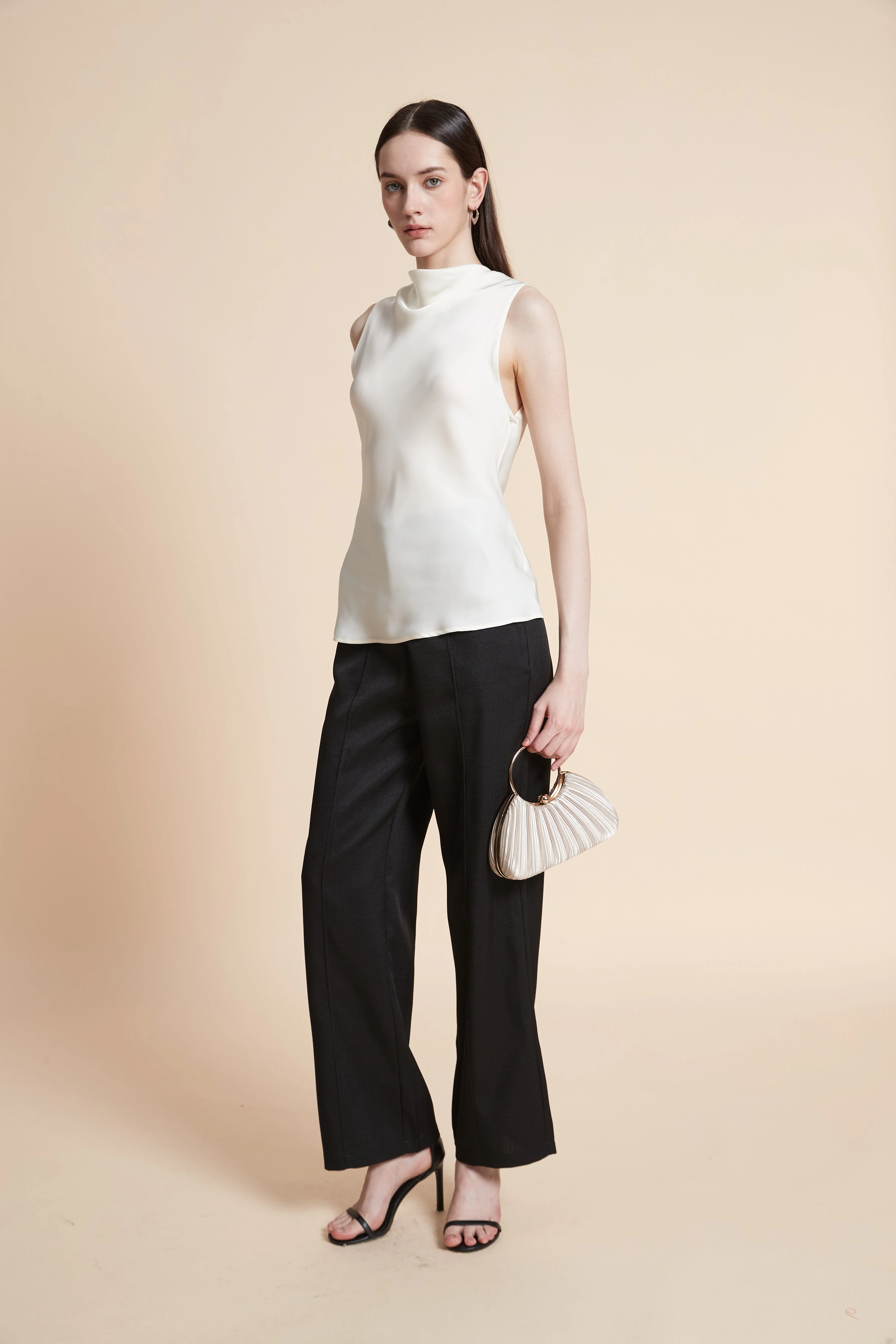 Soft Sleeveless Solid Blouse - Image 5