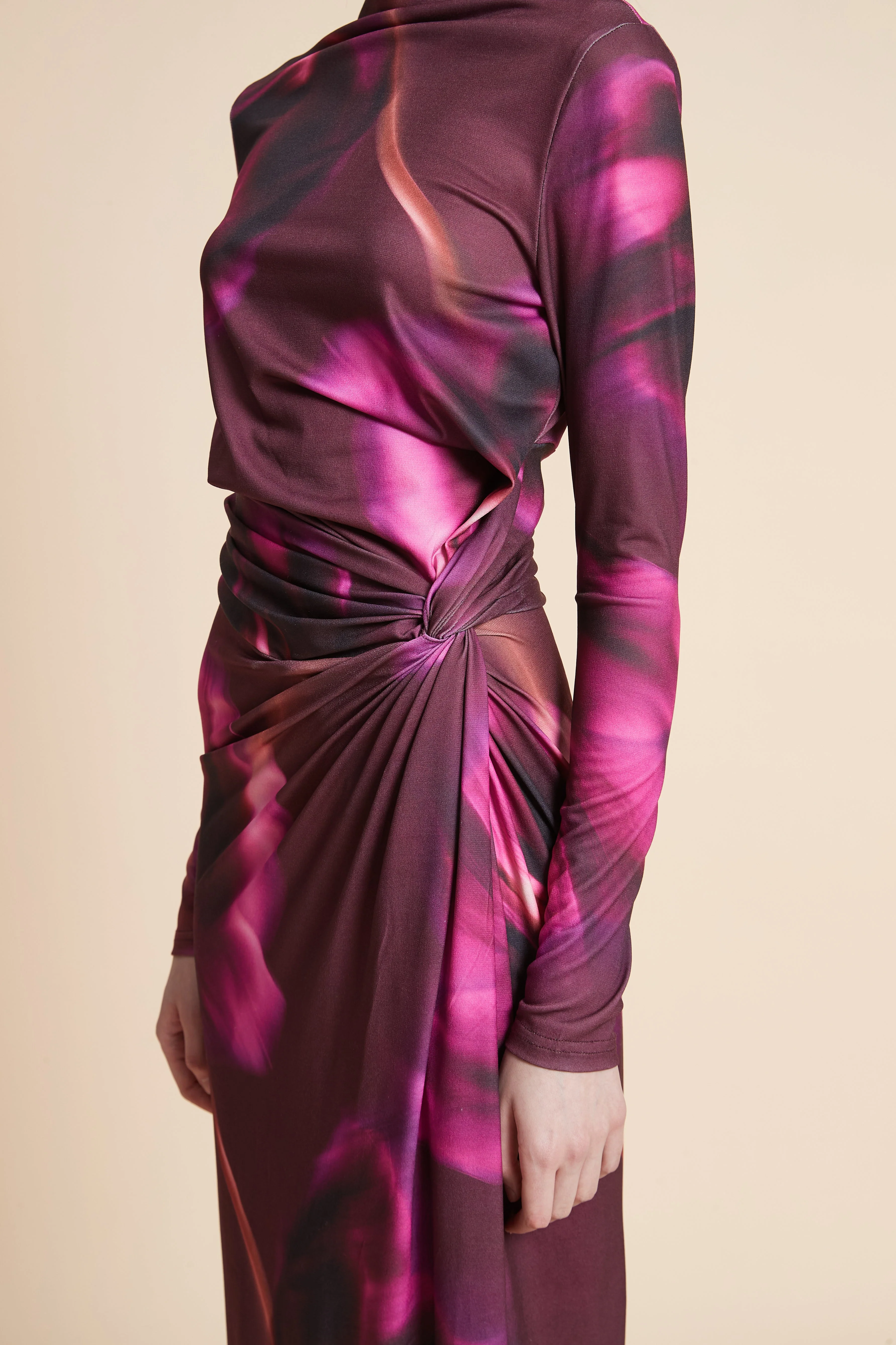 Long Sleeve Printed Maxi Dress - Image 5