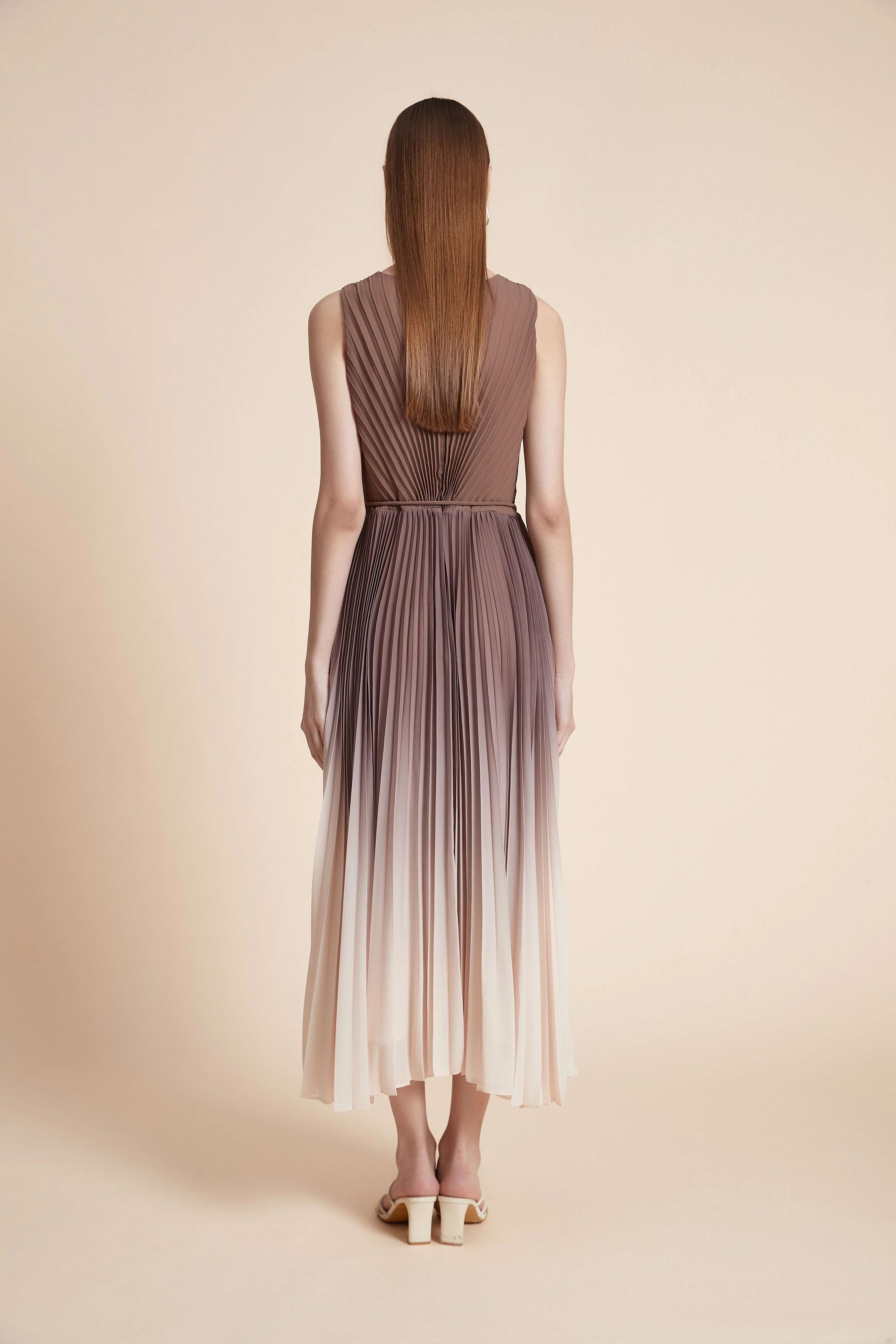 Pleated Midi Dress - Image 7