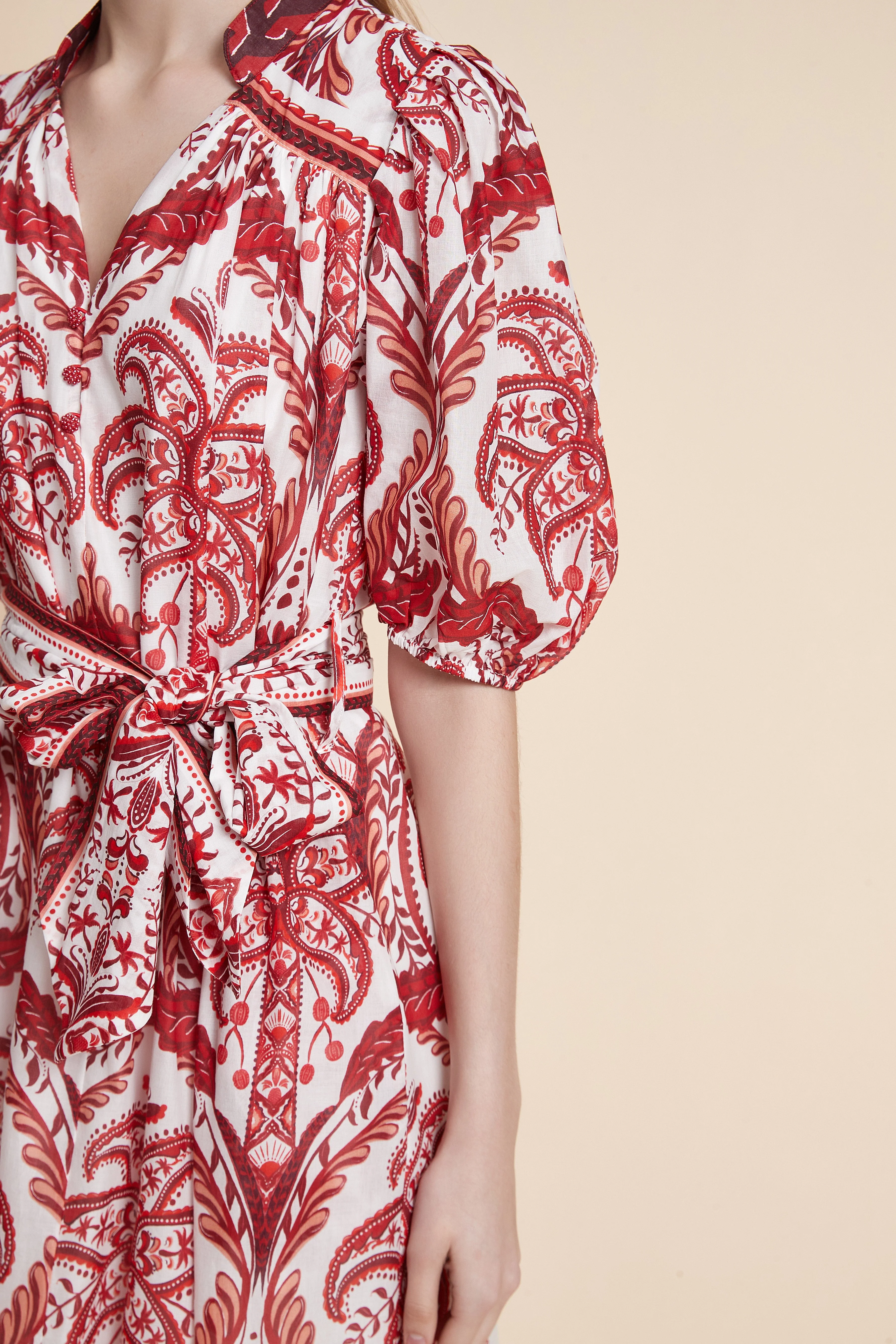 Printed Short Sleeve Maxi Dress - Image 6
