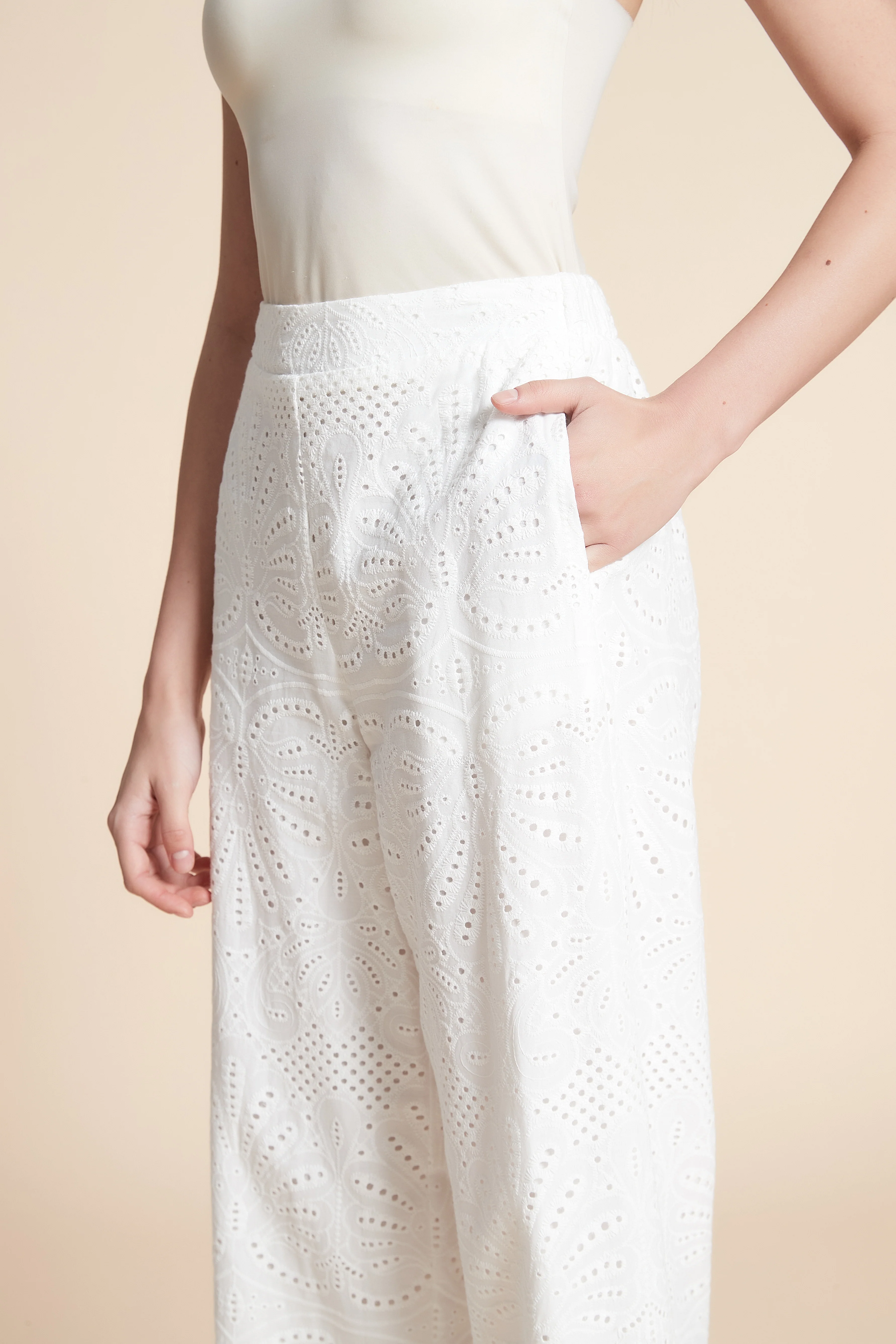 Wide Printed Long Pants - Image 12