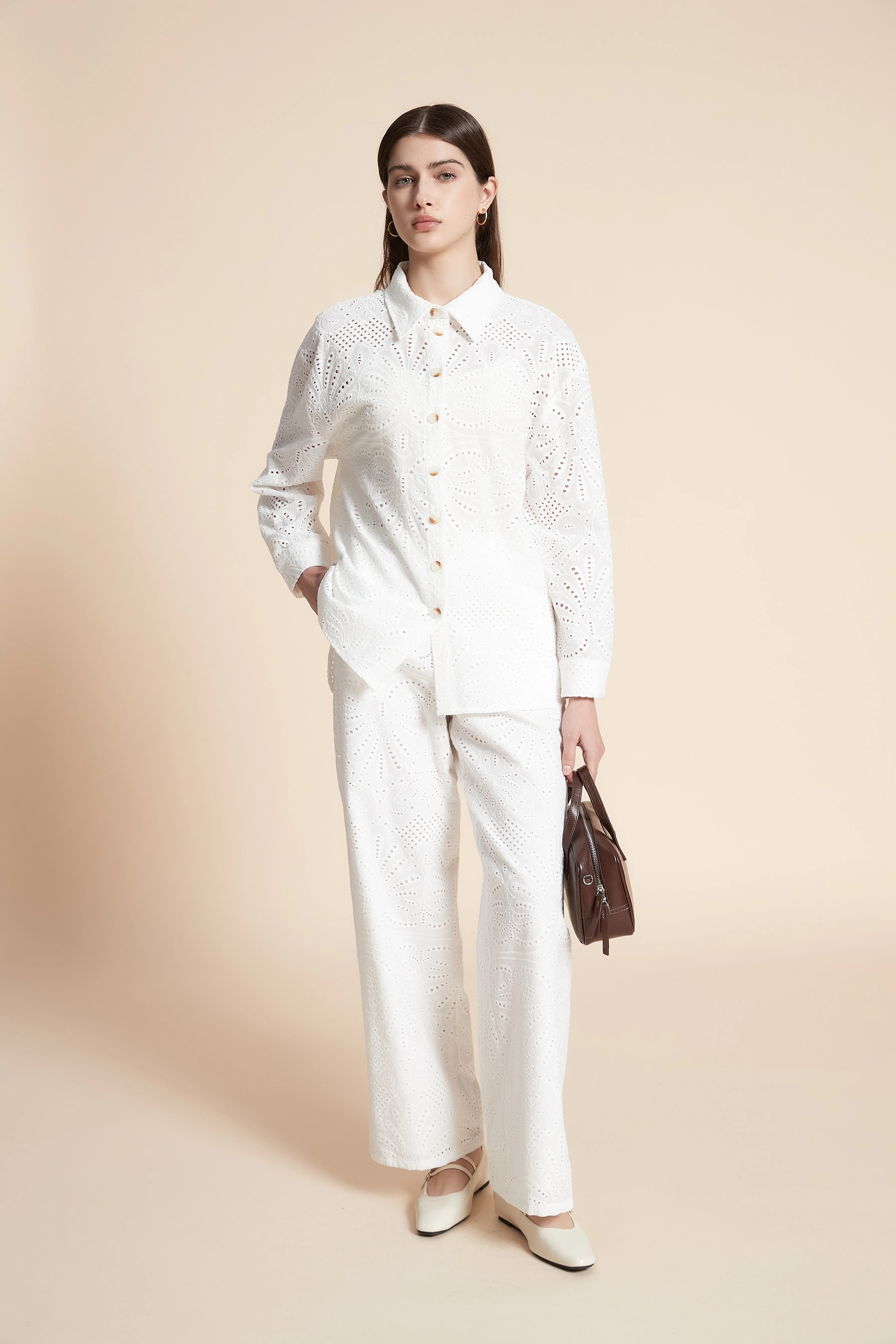 Wide Printed Long Pants - Image 8
