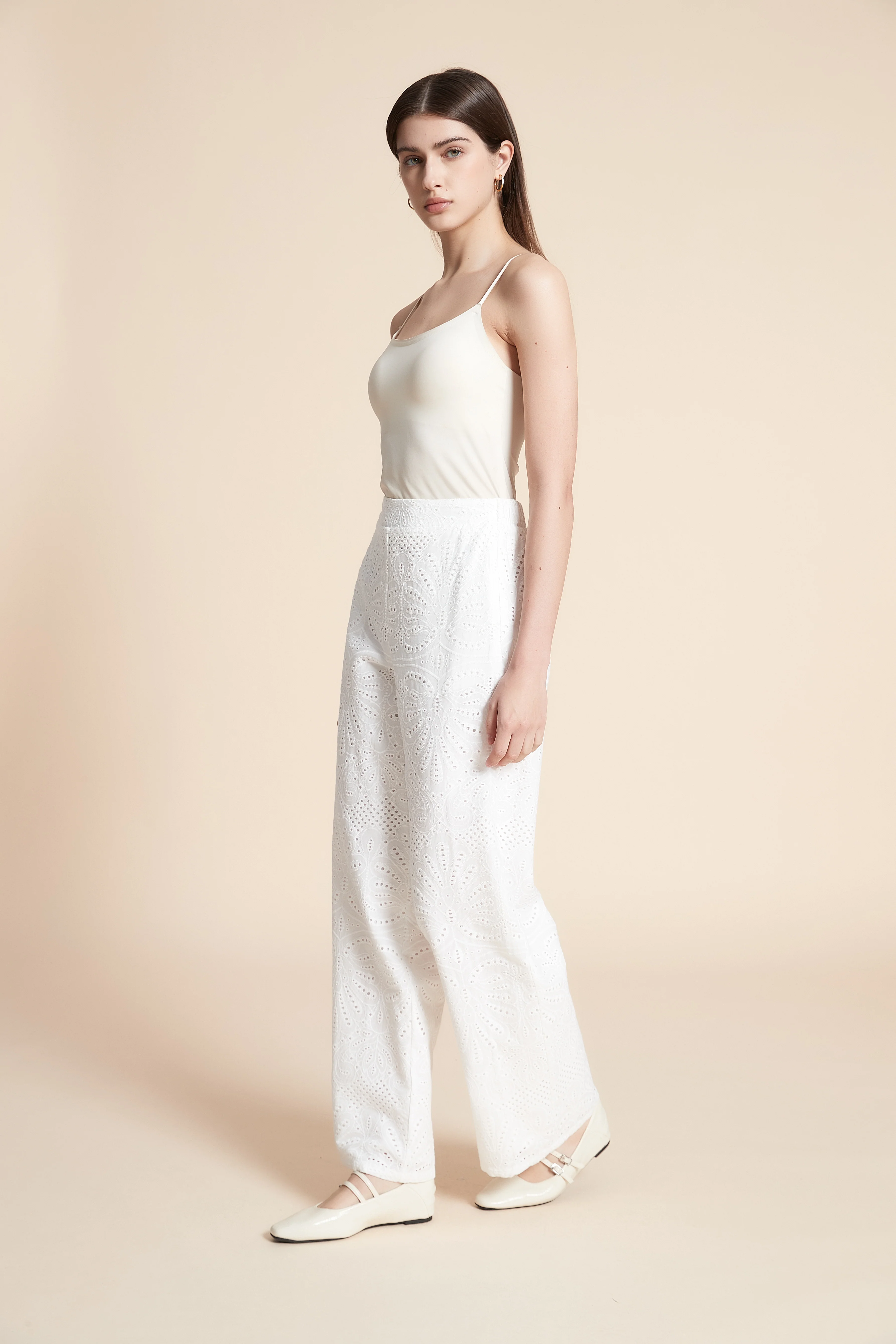 Wide Printed Long Pants - Image 9