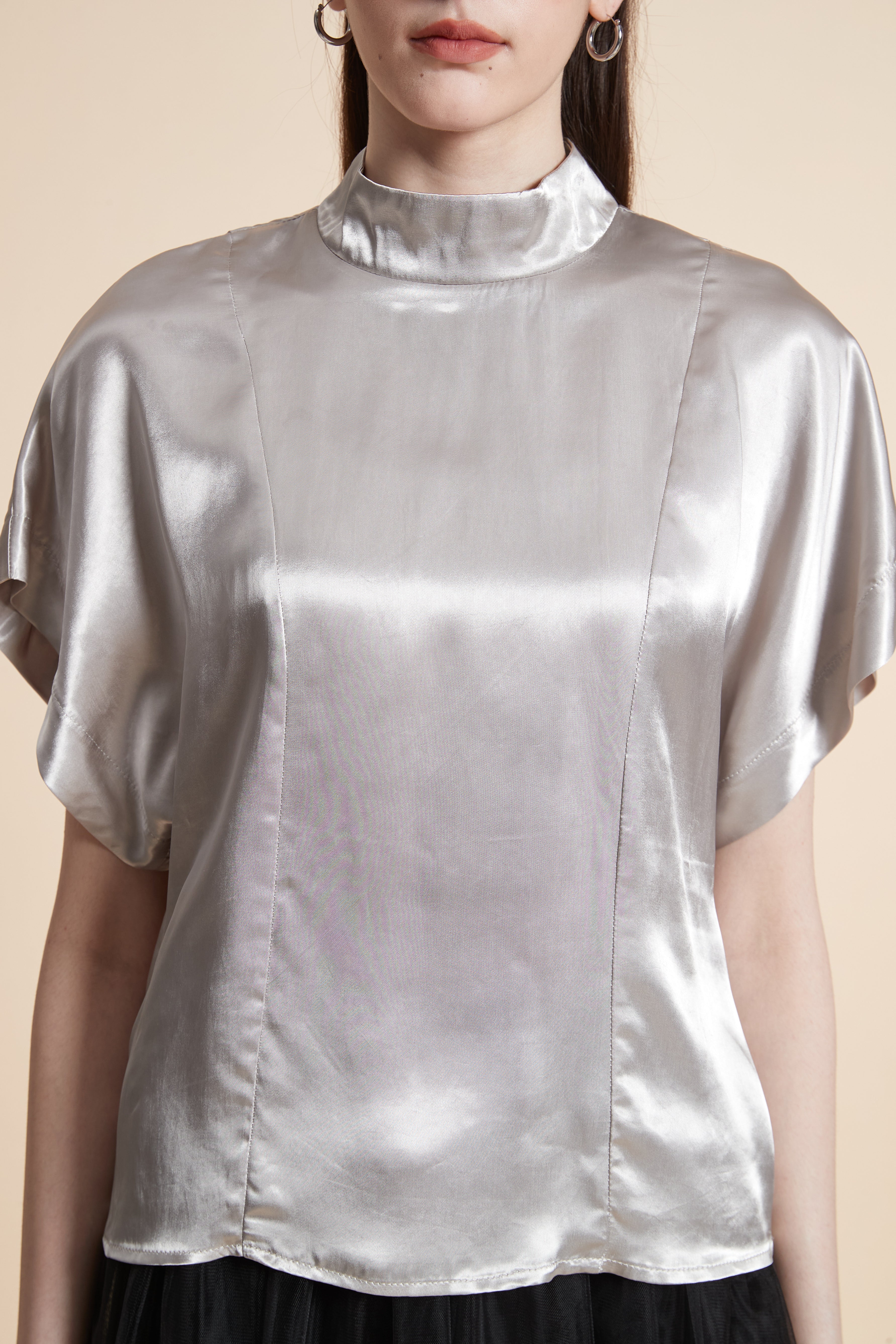 Half-Sleeve Evening Blouse - Image 4