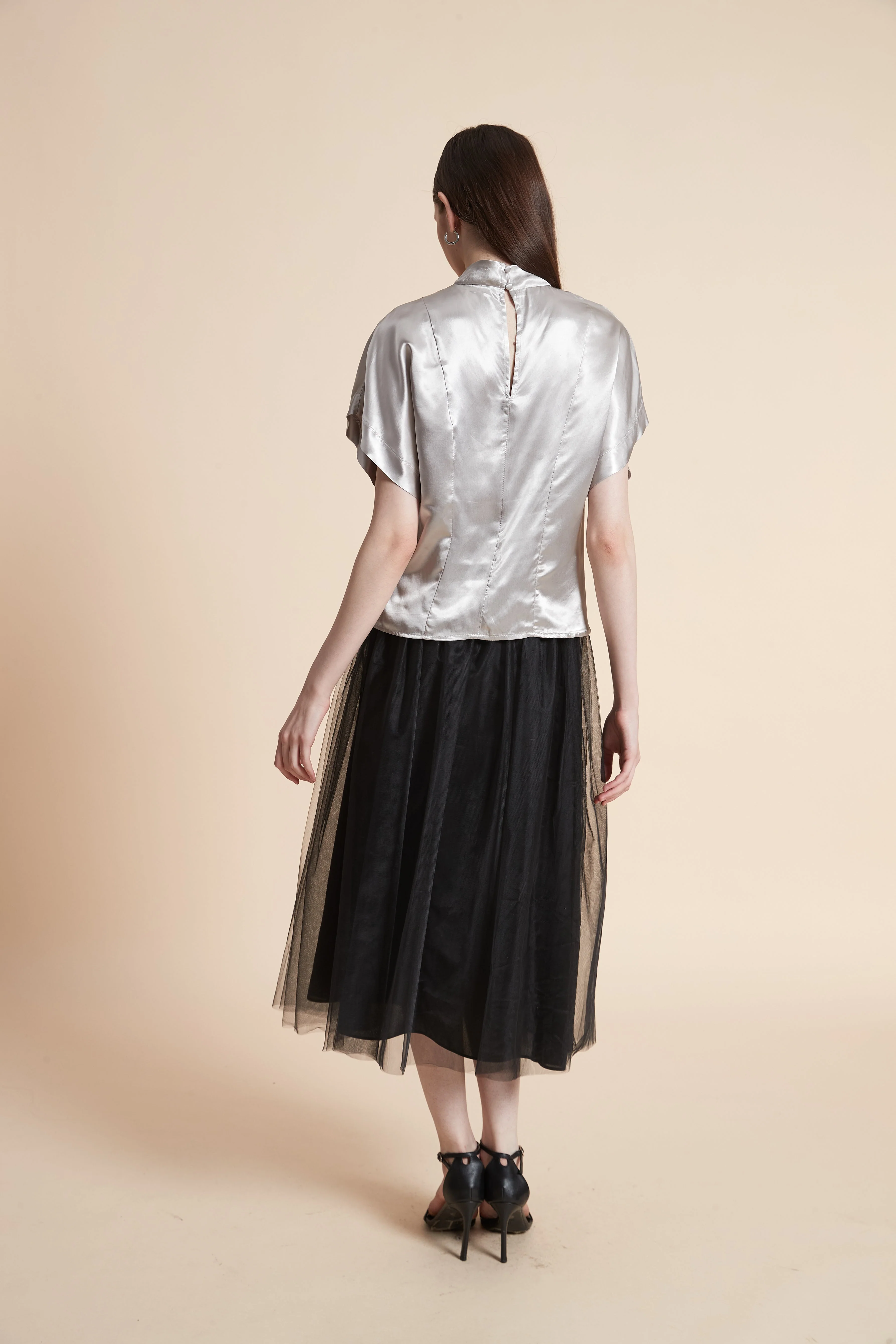 Half-Sleeve Evening Blouse - Image 5