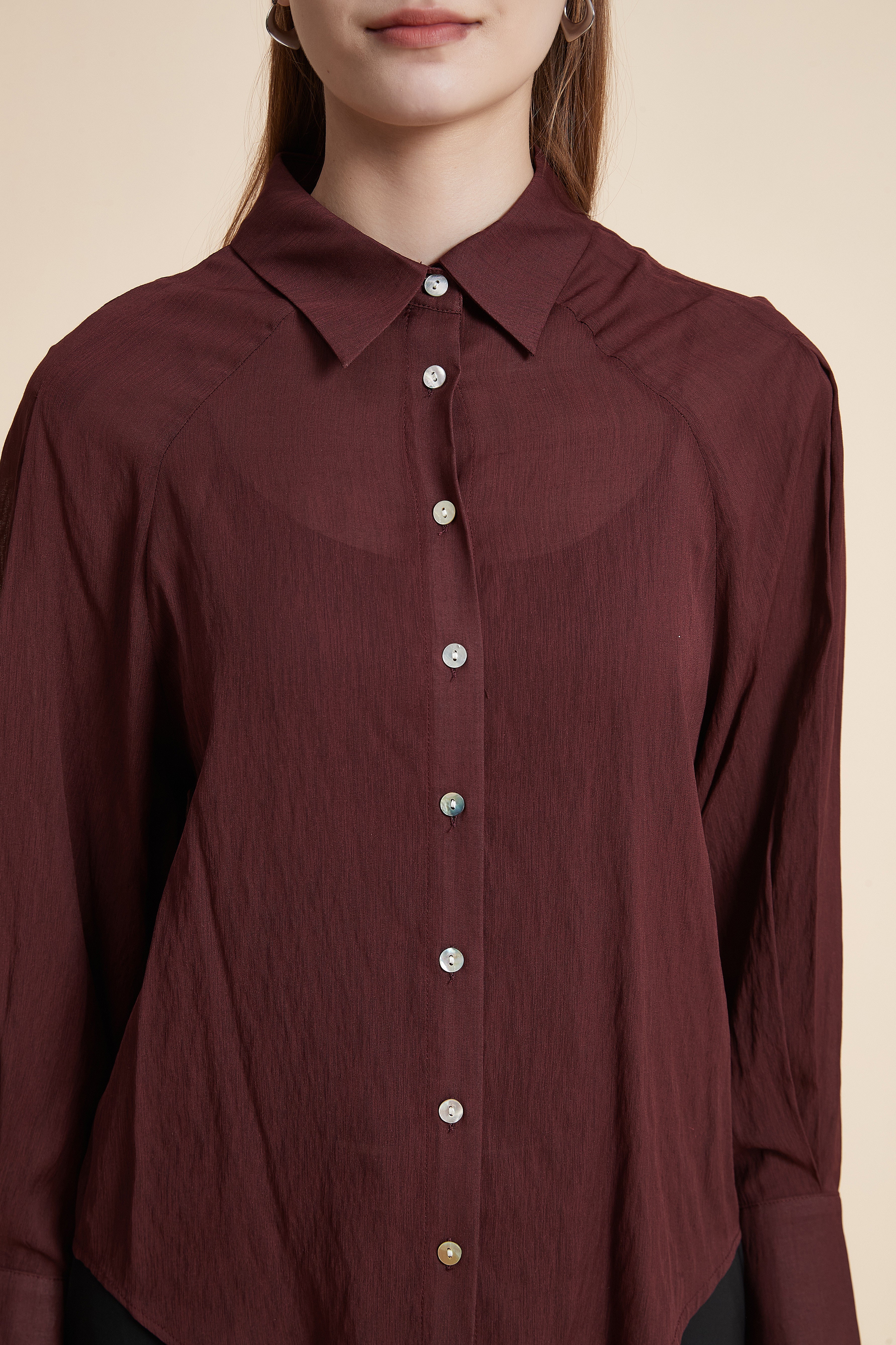 Solid Long Sleeve Shirt - Image 5