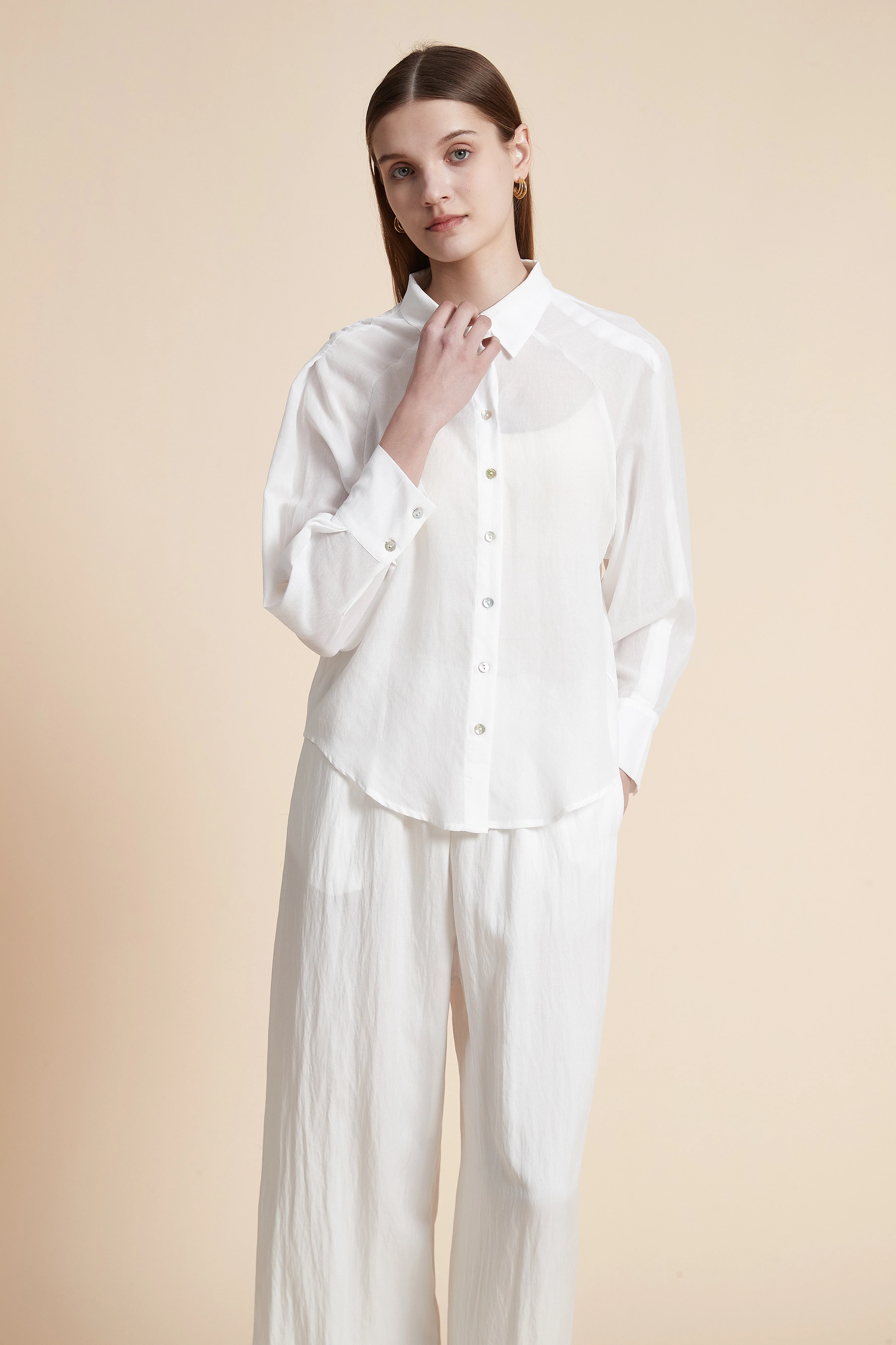 Solid Long Sleeve Shirt - Image 7