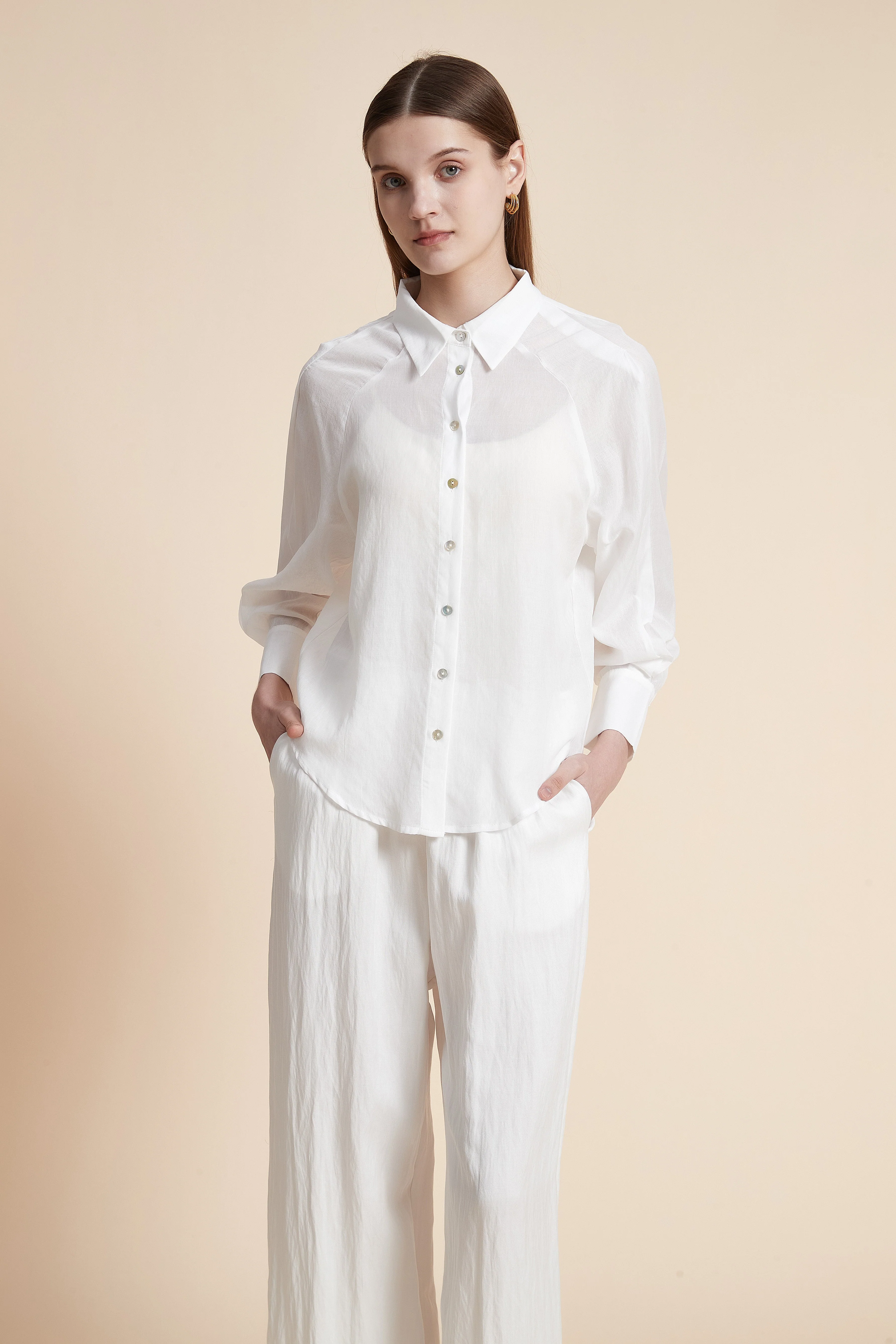 Solid Long Sleeve Shirt - Image 8