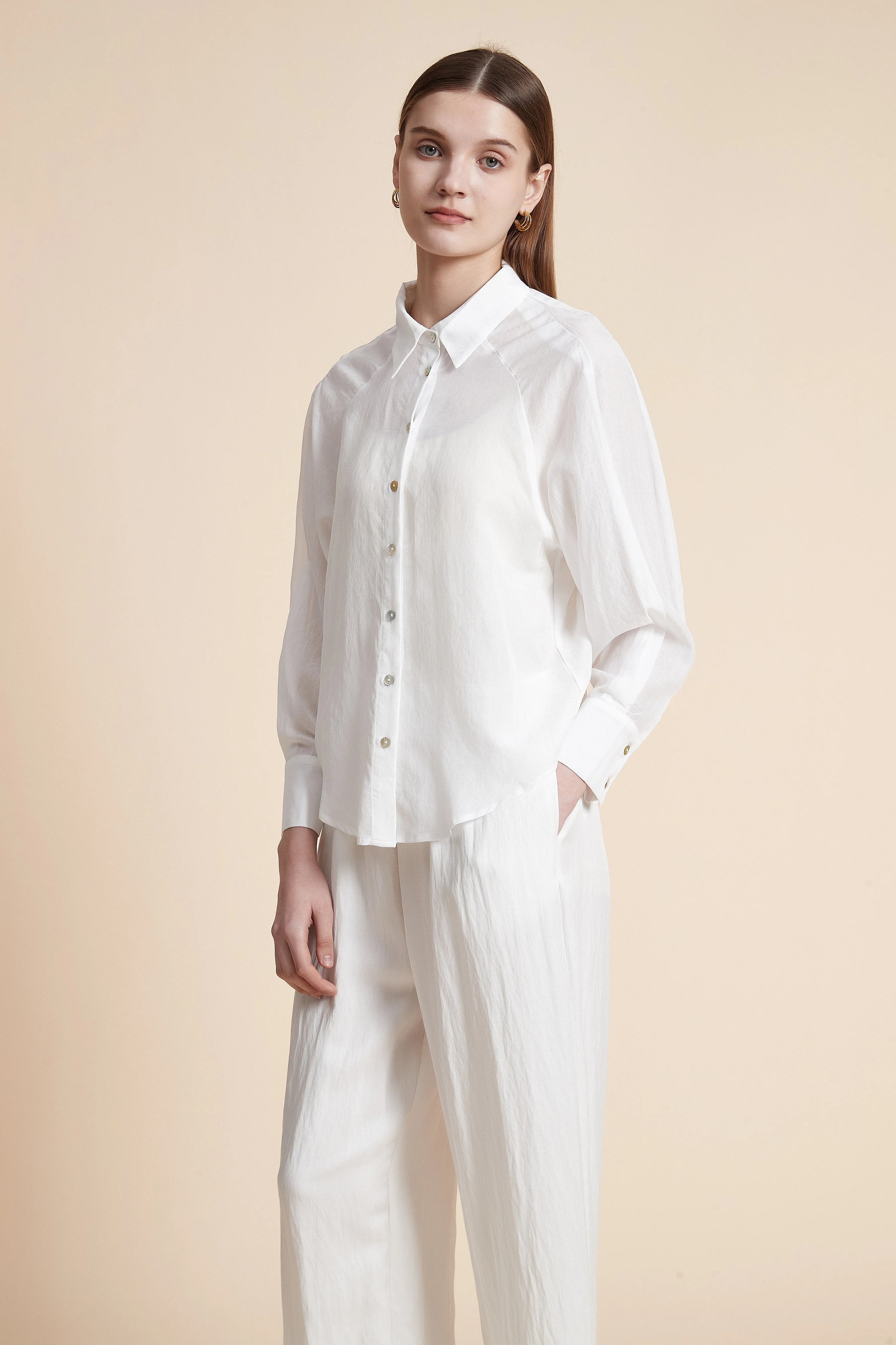 Solid Long Sleeve Shirt - Image 9