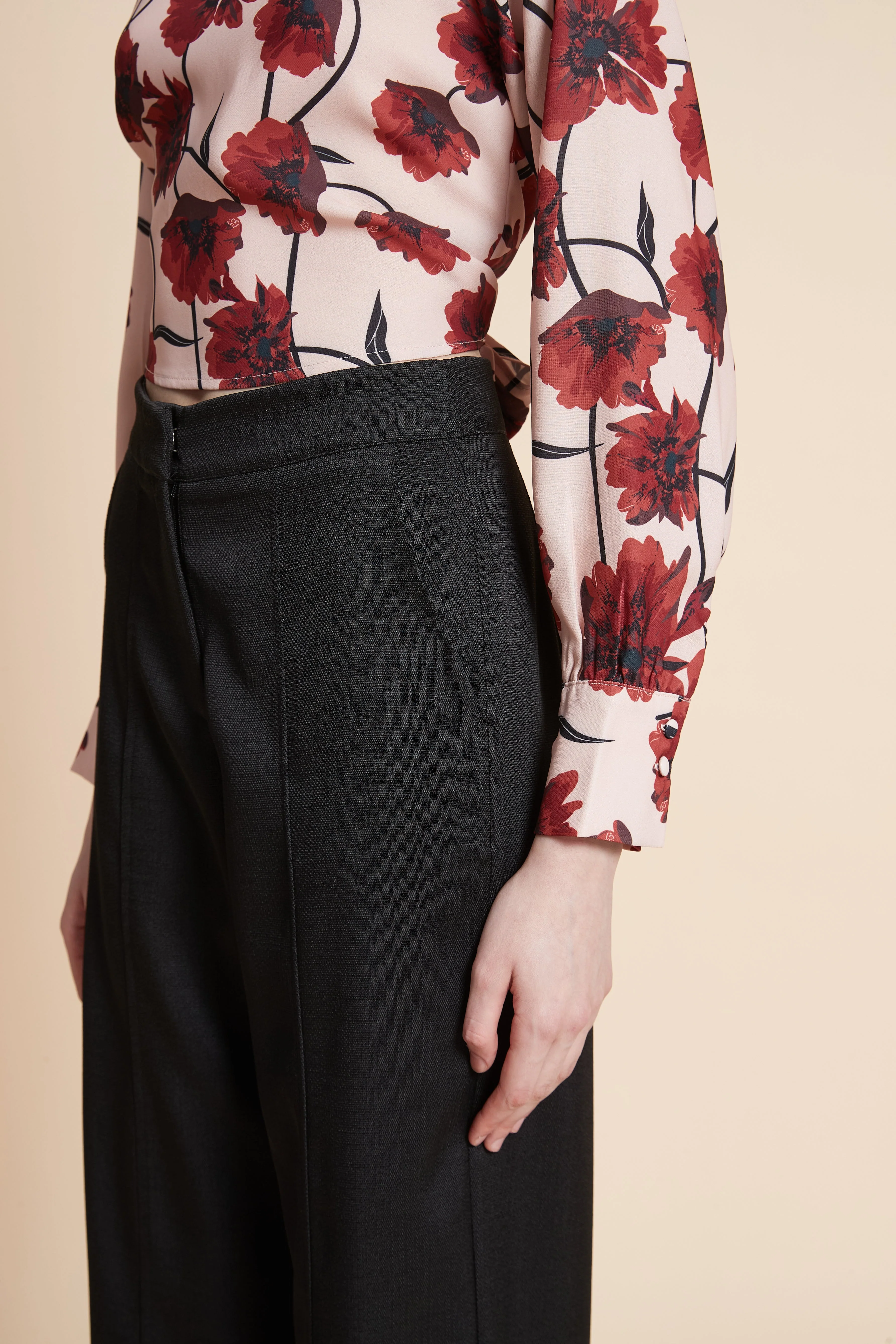 Long Sleeve Floral Print Blouse - Image 6