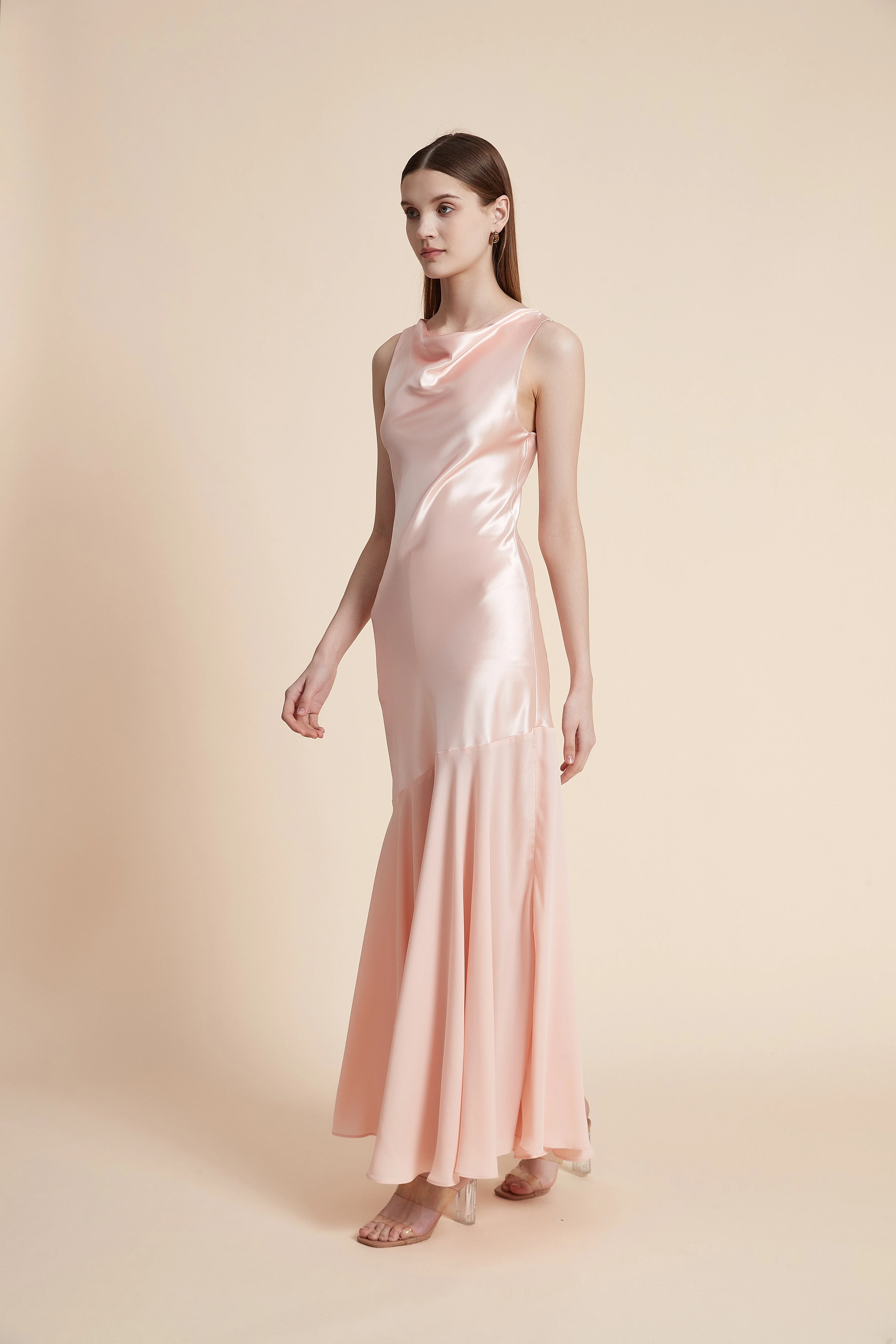 Sleeveless Plain Maxi Dress - Image 10