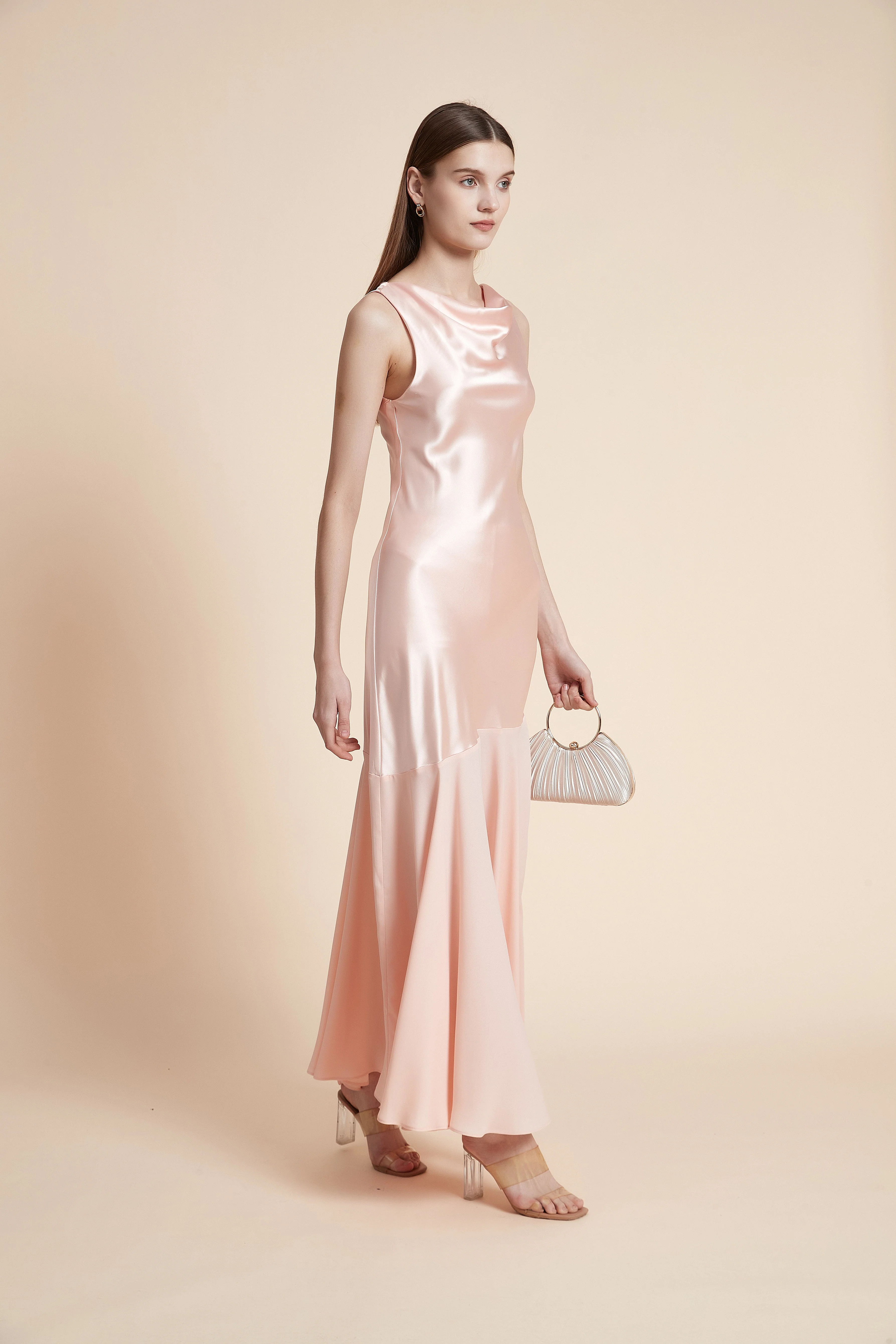 Sleeveless Plain Maxi Dress - Image 11