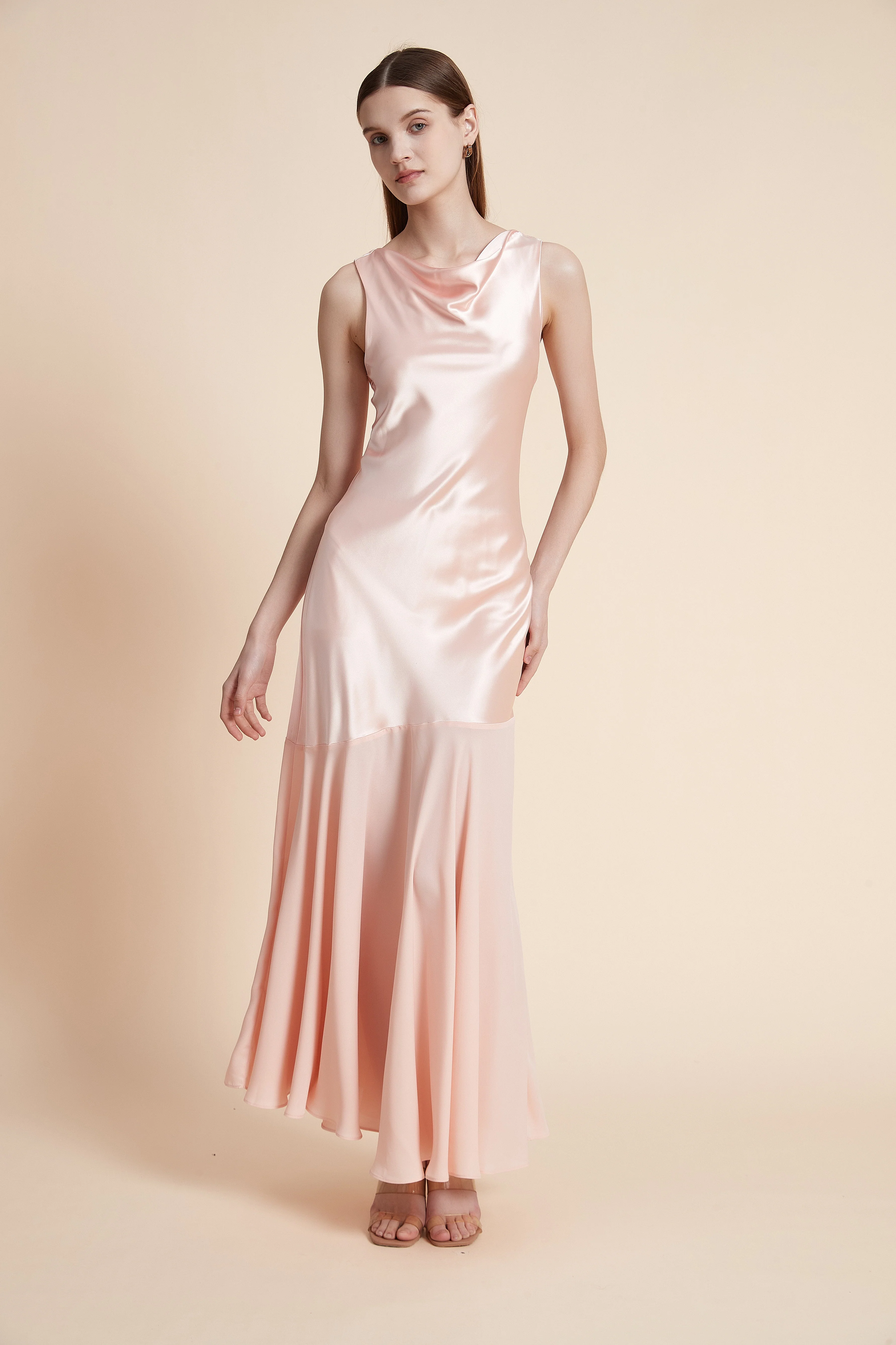 Sleeveless Plain Maxi Dress - Image 8