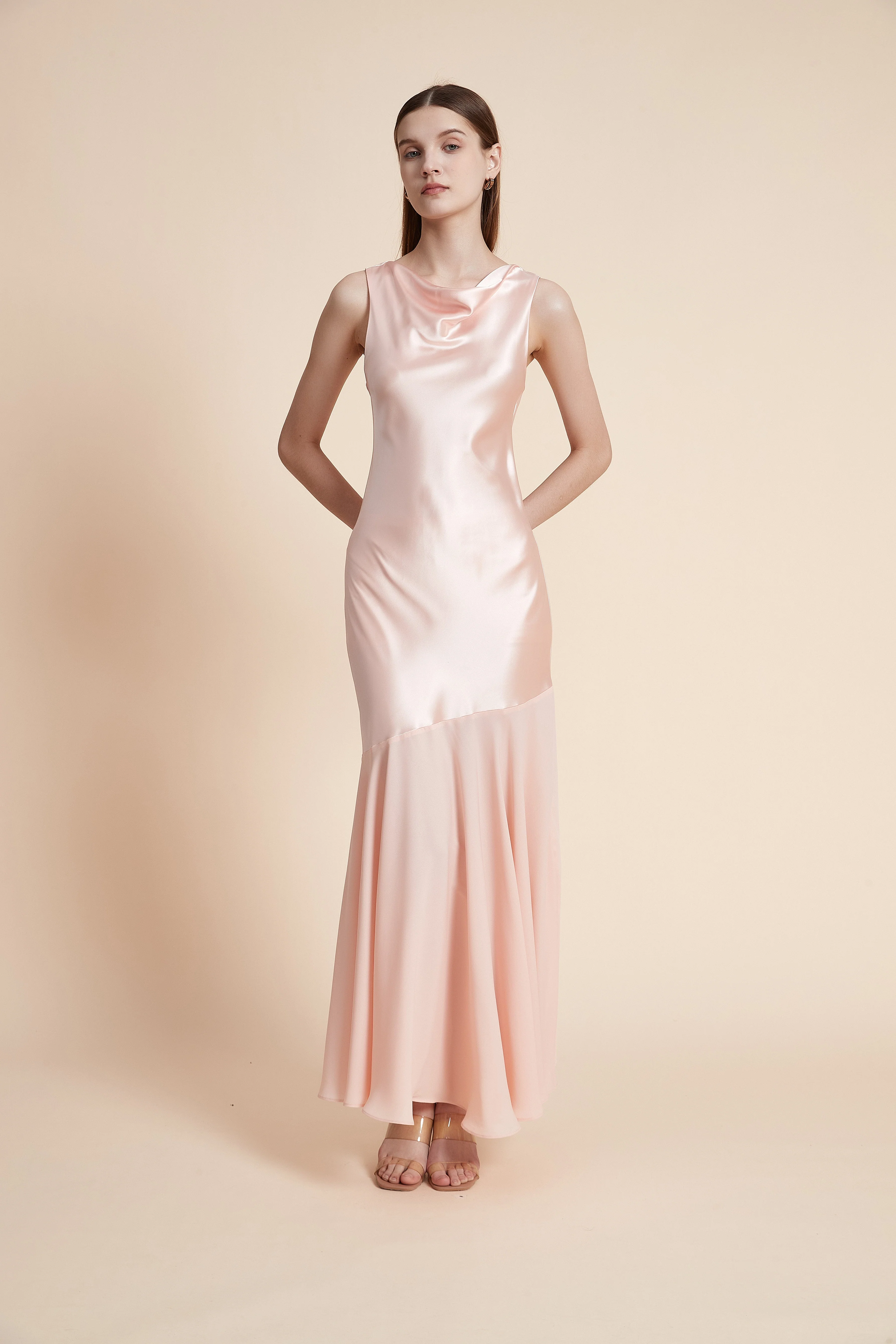 Sleeveless Plain Maxi Dress - Image 9